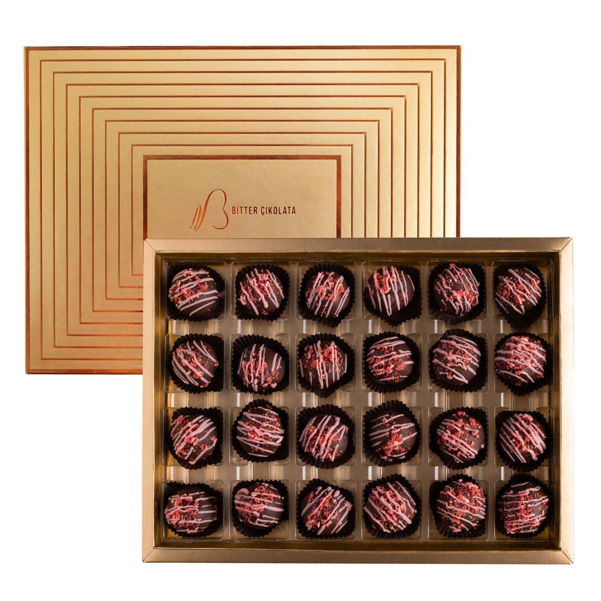 Bitter Strawberry Filled Truffle