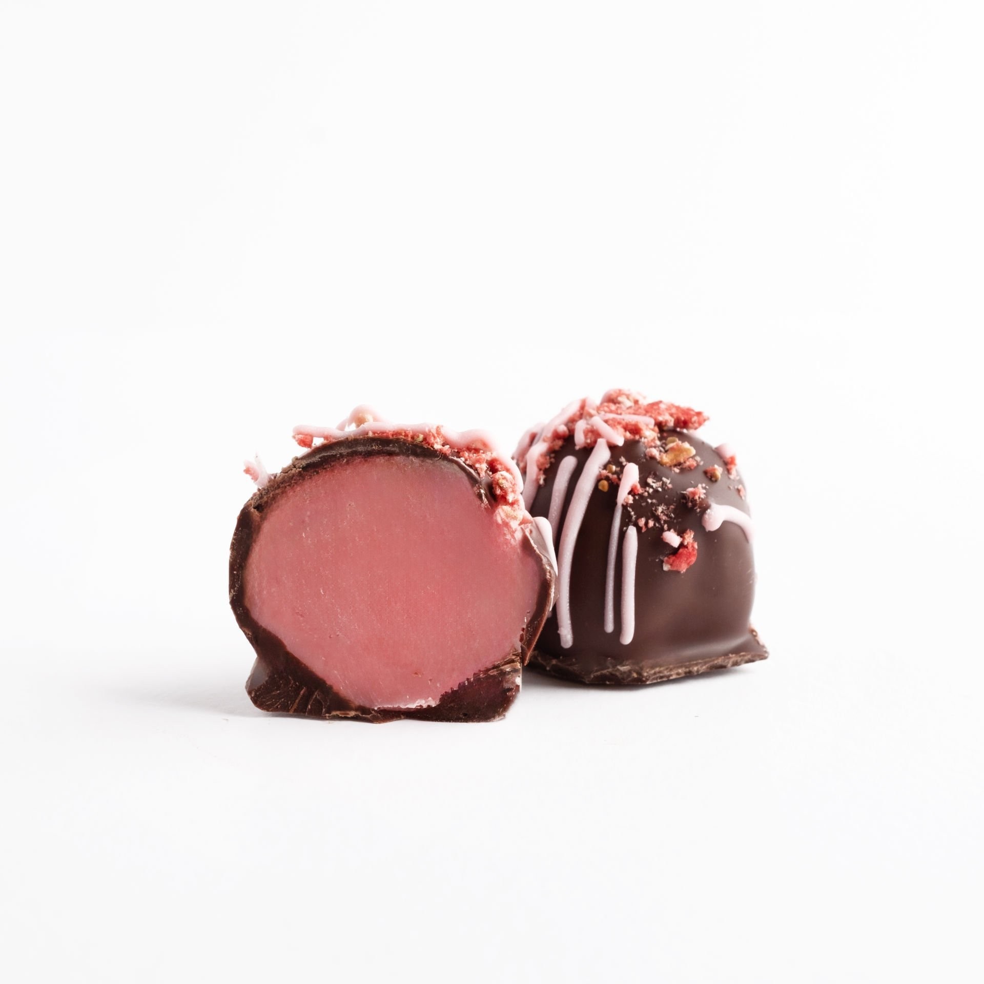 Bitter Strawberry Filled Truffle