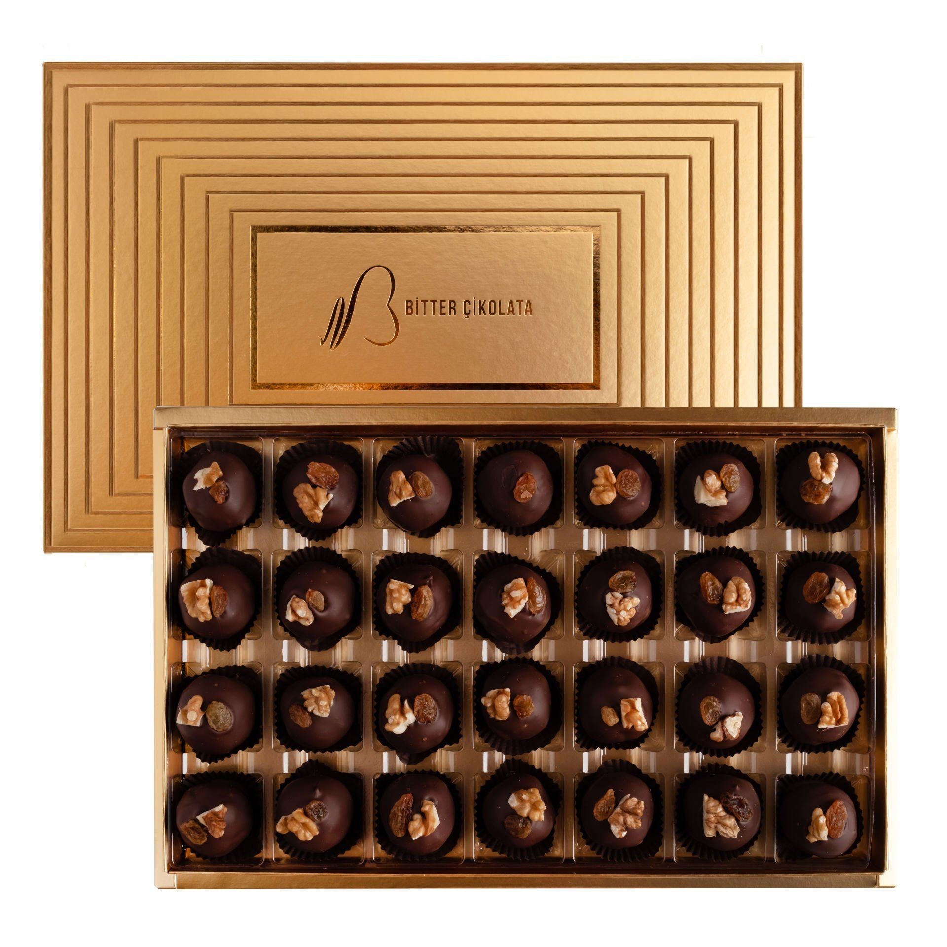 Bitter Walnut and Grape Filled Truffle Large