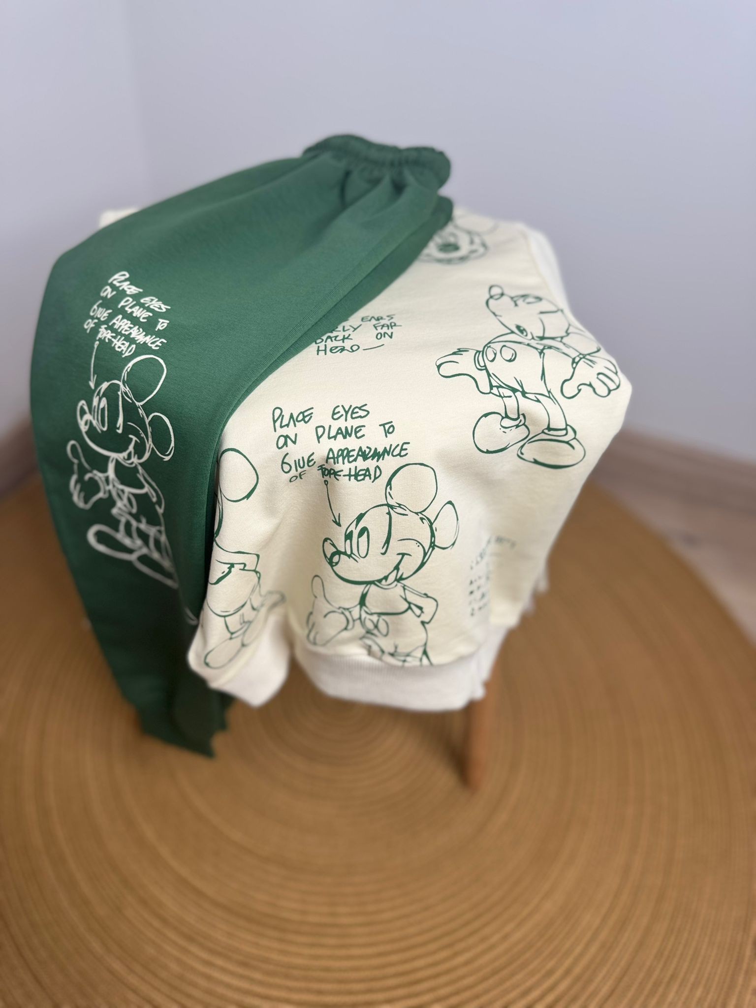 Mickey Sırt Baskılı Unisex Eşofman Takımı 