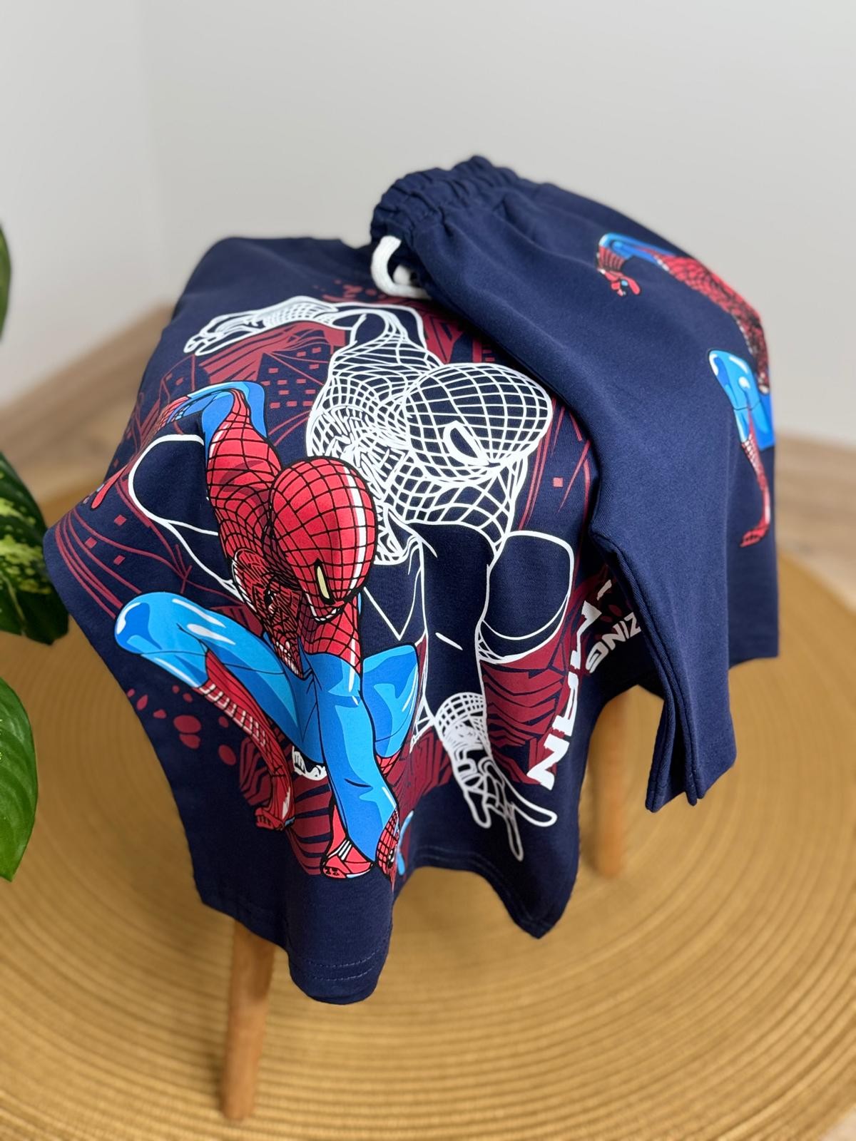 Spiderman Şortlu Takım 