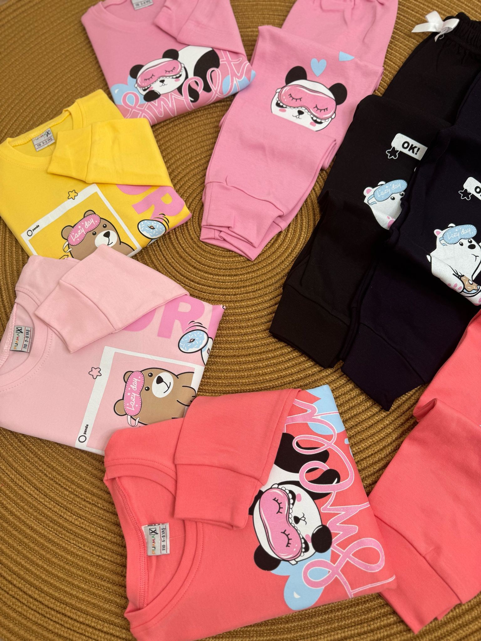 Panda Baskılı Pijama Takımı 