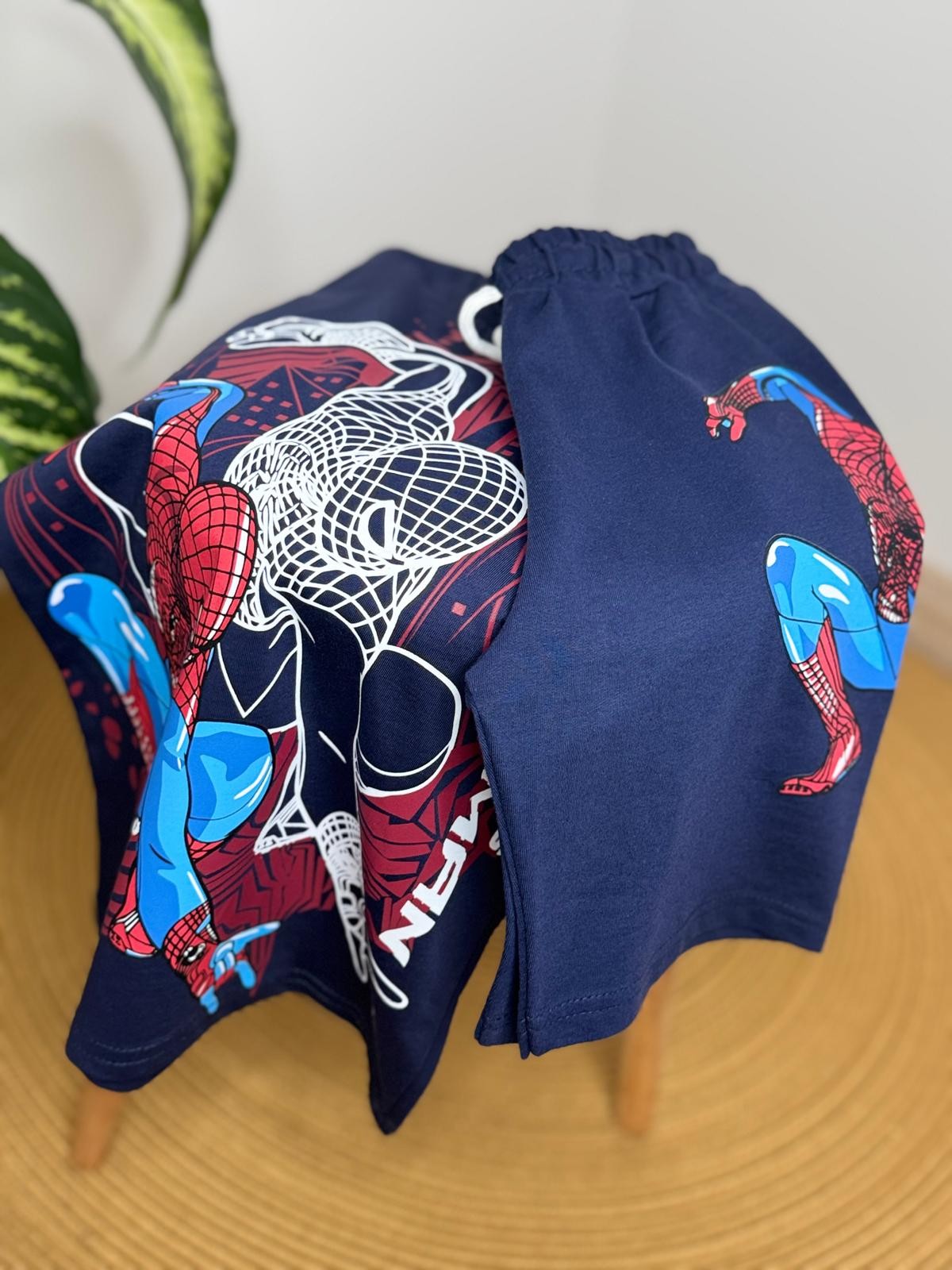Spiderman Şortlu Takım 