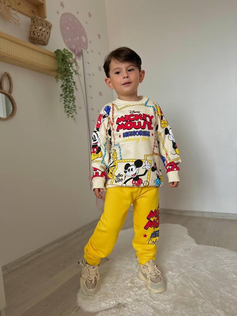 Mickey Mouse Baskılı Eşofman Takımı 