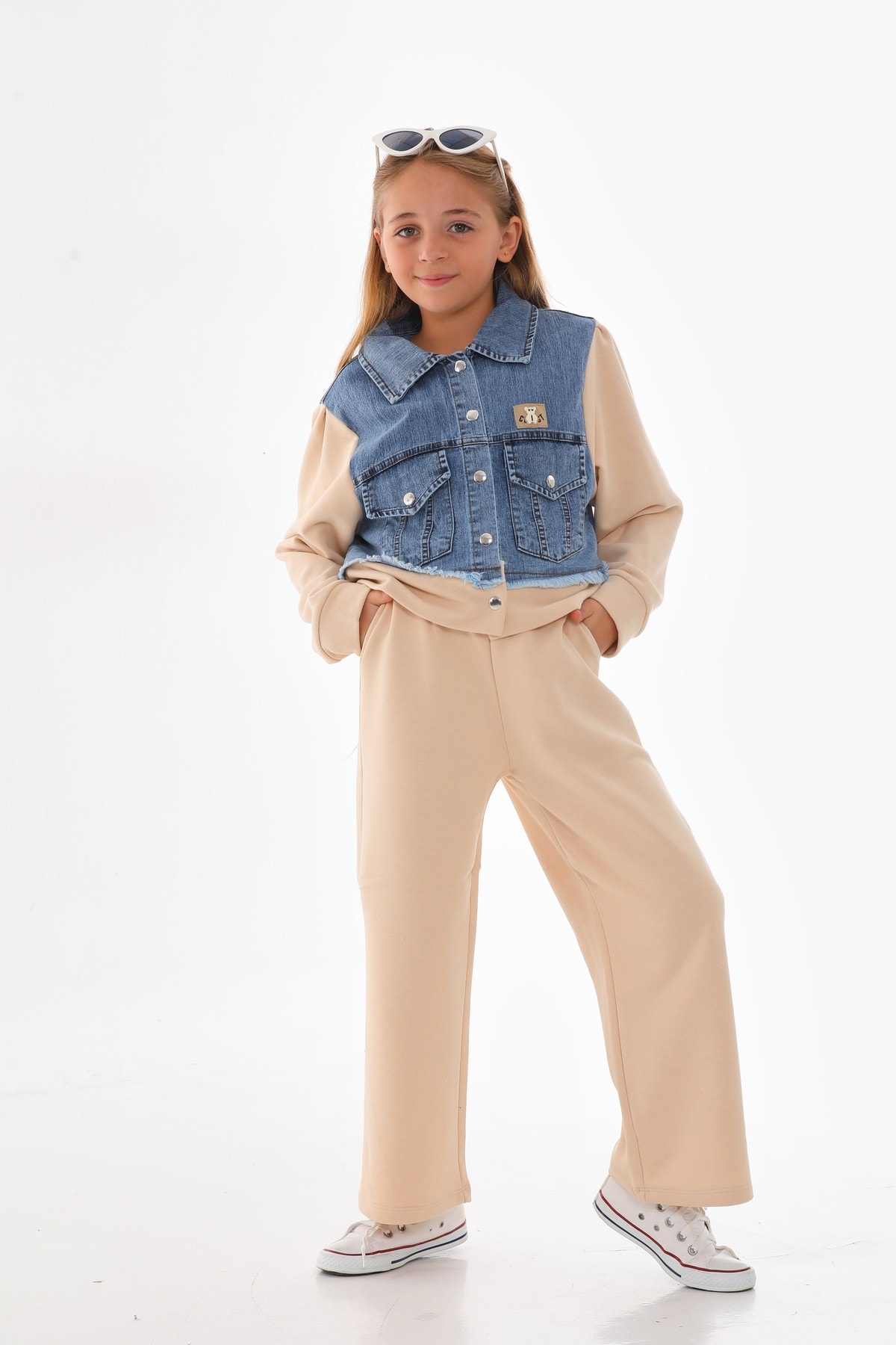 KIZ ÇOCUK EŞOFMAN TAKIM - BEIGE