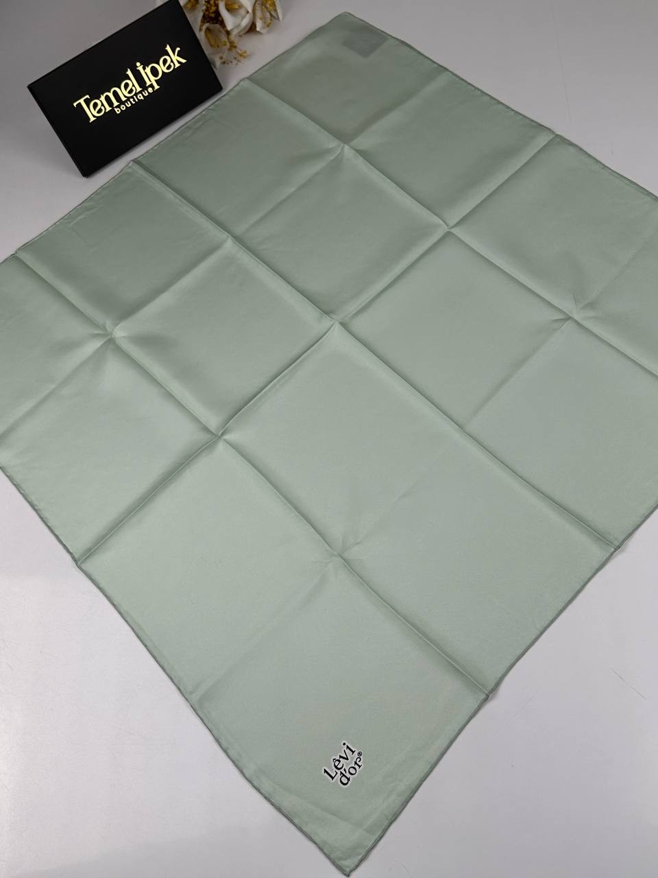 Levidor - Düz Renk Twill İpek Eşarp - 12