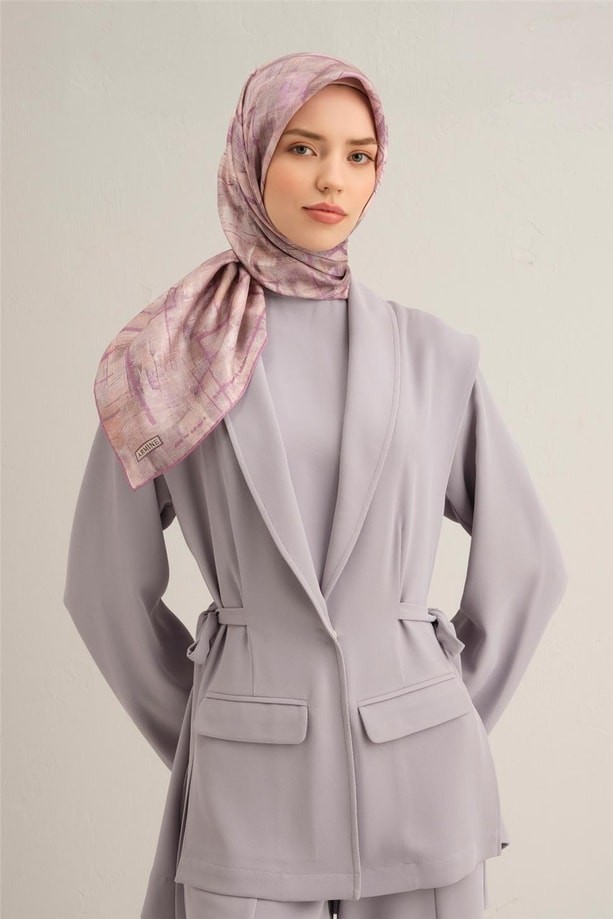 Armine - 2025 İlkbahar Yaz Sura İpek Eşarp 9339D - 53