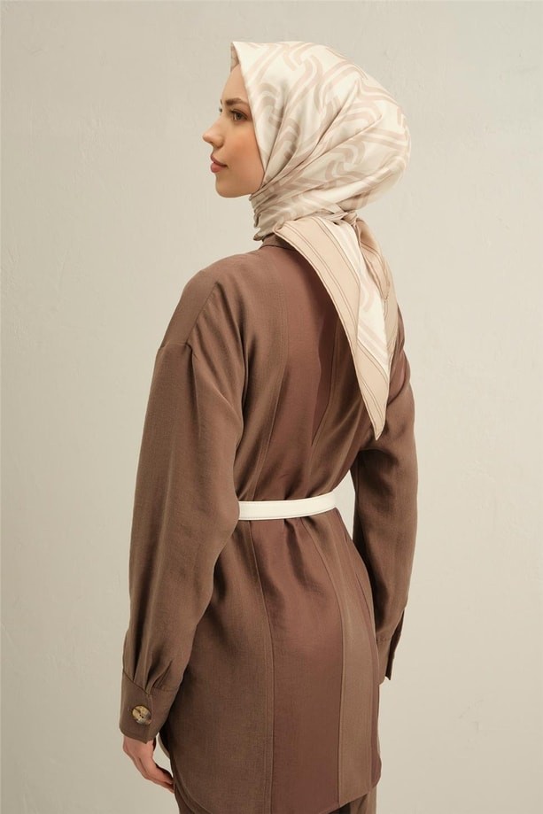 Armine - 2025 İlkbahar Yaz Twill İpek Eşarp 9343D