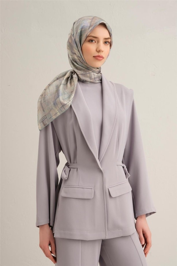 Armine - 2025 İlkbahar Yaz Sura İpek Eşarp 9339D - 57