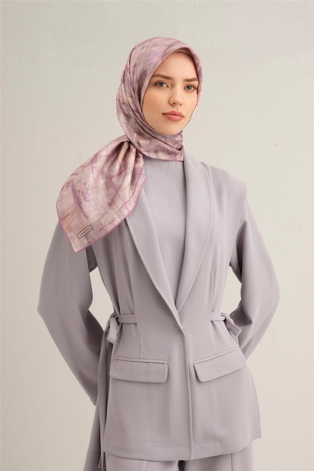 Armine - 2025 İlkbahar Yaz Sura İpek Eşarp 9339D - 53