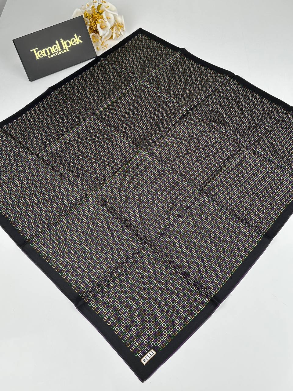 Belli - Saf Twill İpek Eşarp 4002D - 33