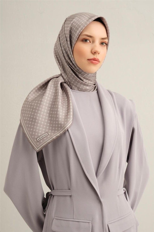 Armine - 2025 İlkbahar Yaz Twill İpek Eşarp 9345D