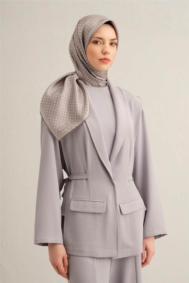 Armine - 2025 İlkbahar Yaz Twill İpek Eşarp 9345D