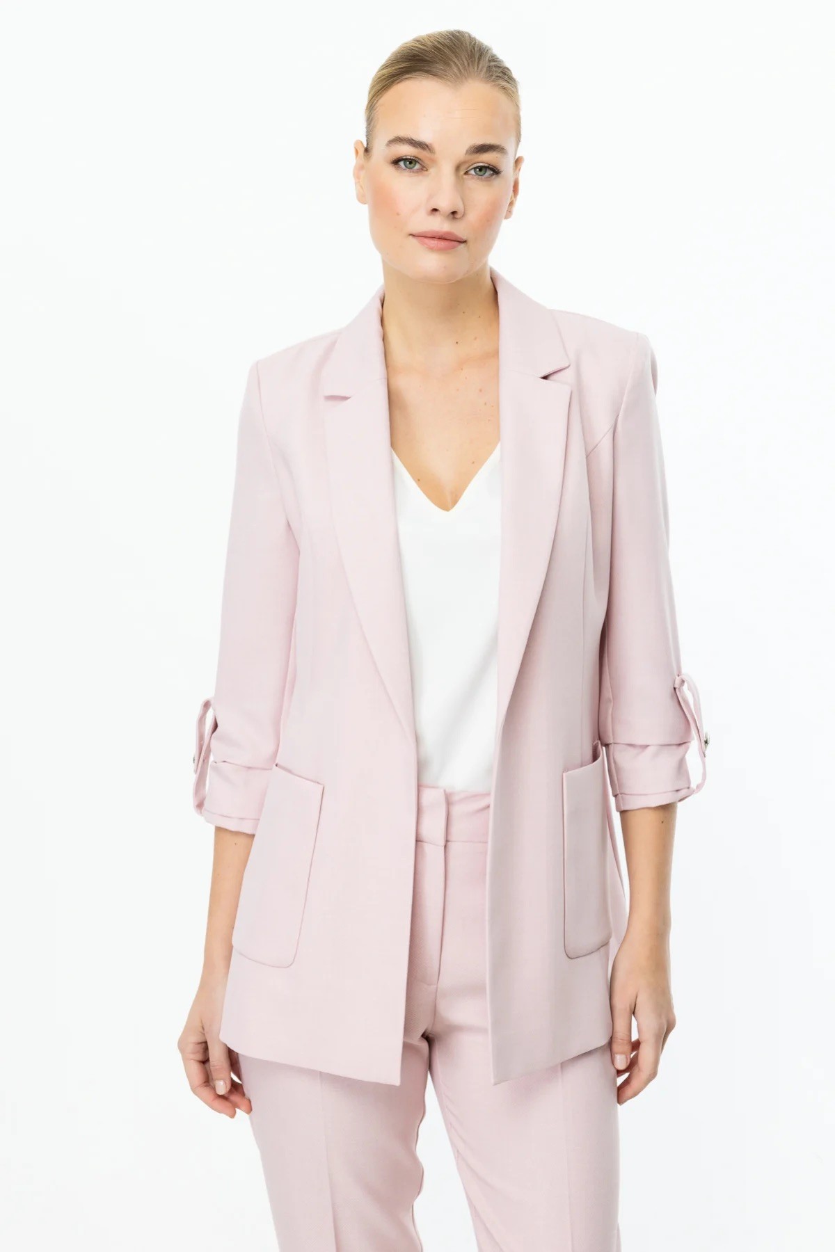 Ekol - Kolu Apoletli Torba Cepli Blazer Ceket