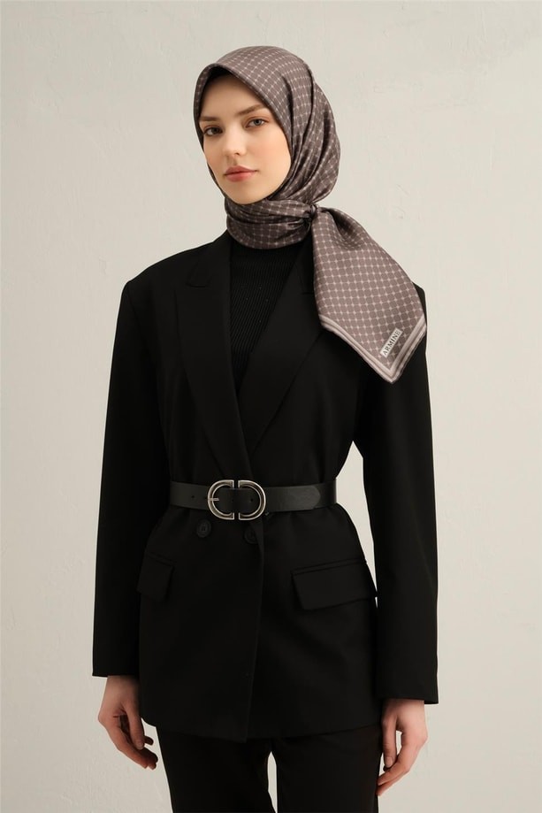 Armine - 2025 İlkbahar Yaz Twill İpek Eşarp 9345D - 80
