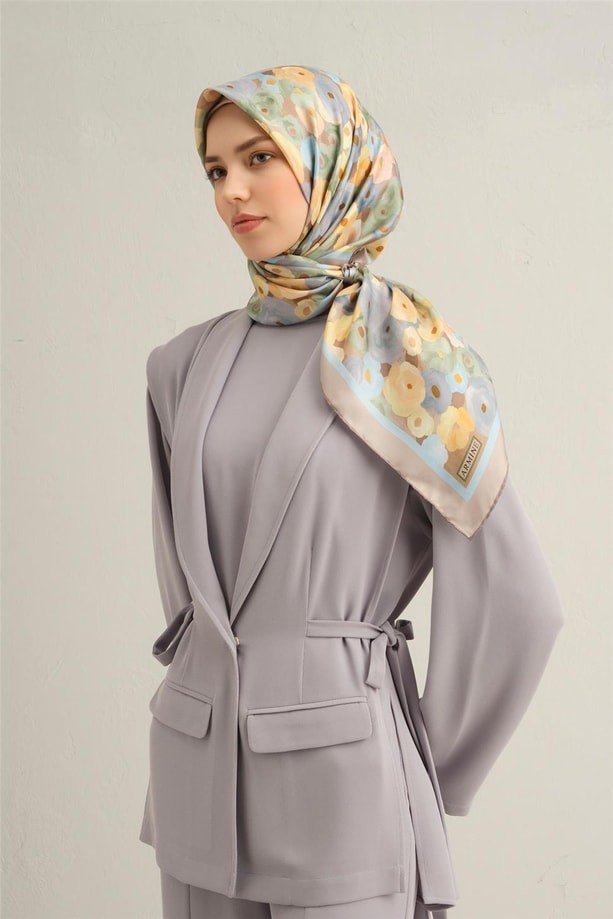 Armine - 2025 İlkbahar Yaz Sura İpek Eşarp 9300D