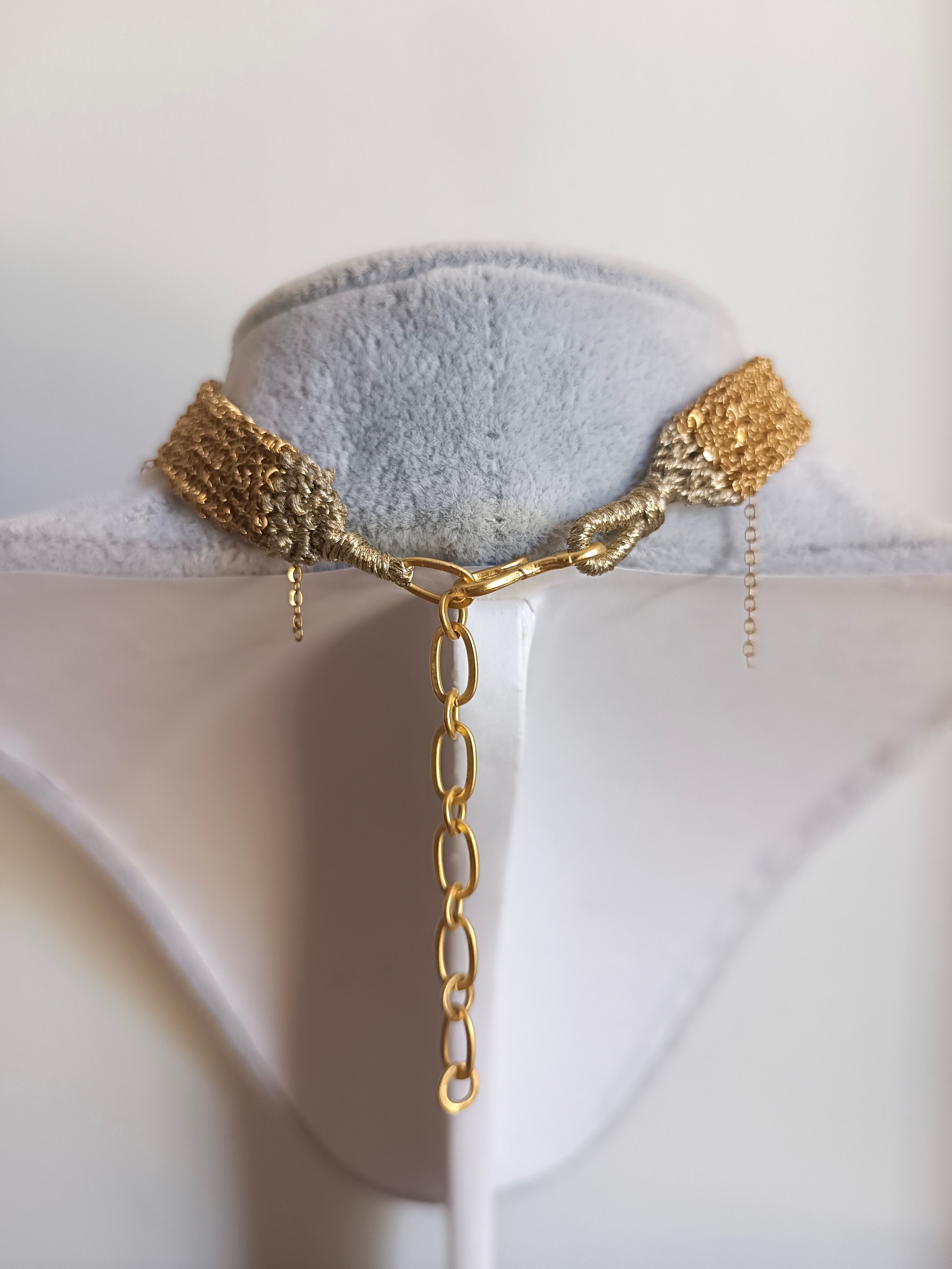 Kaicy Gold Choker Kolye