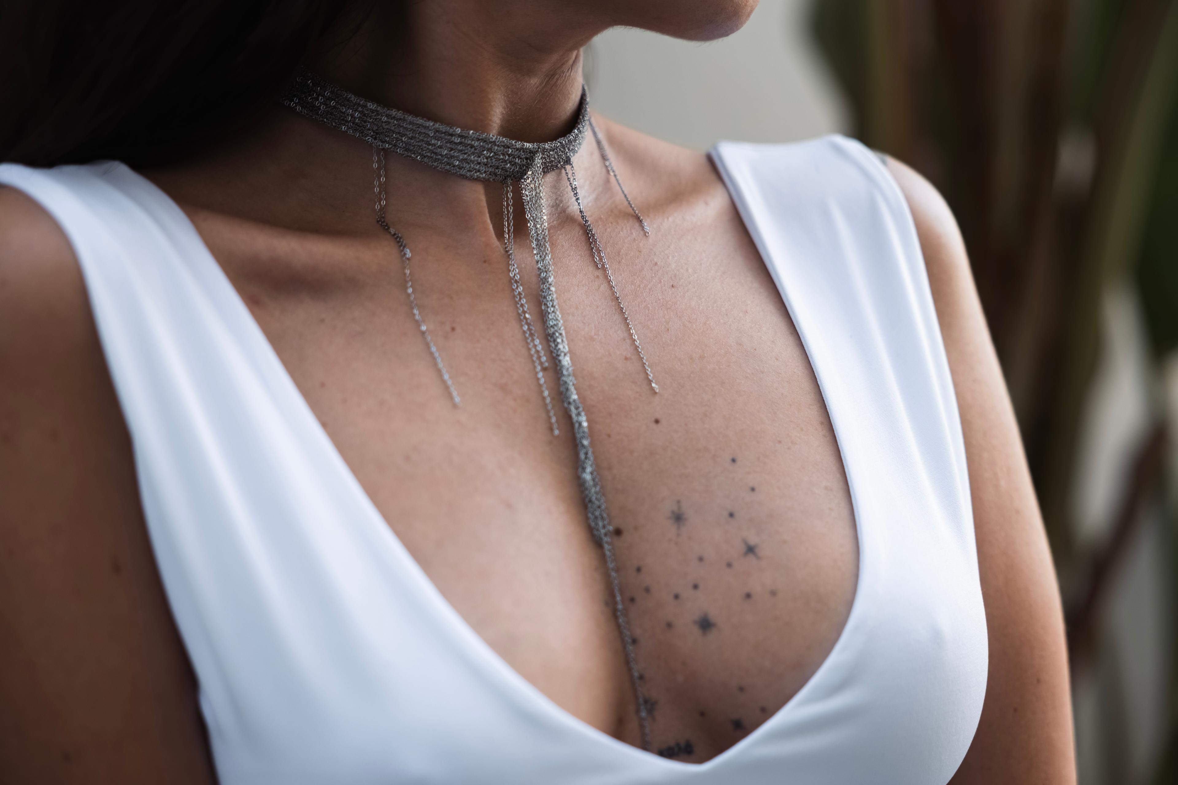 Theia Silver Choker Kolye