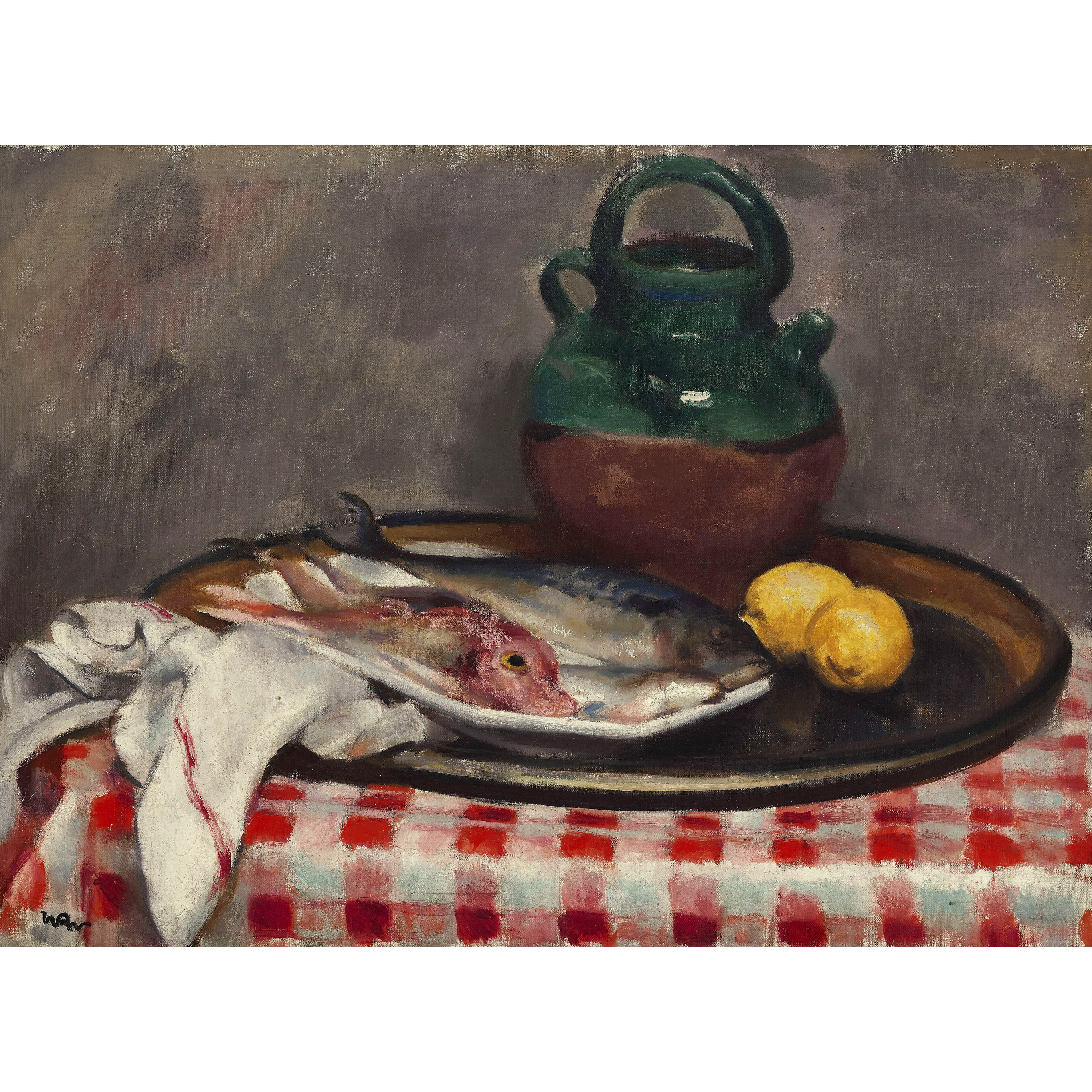 Balıklı Natürmort - Wojciech Weiss