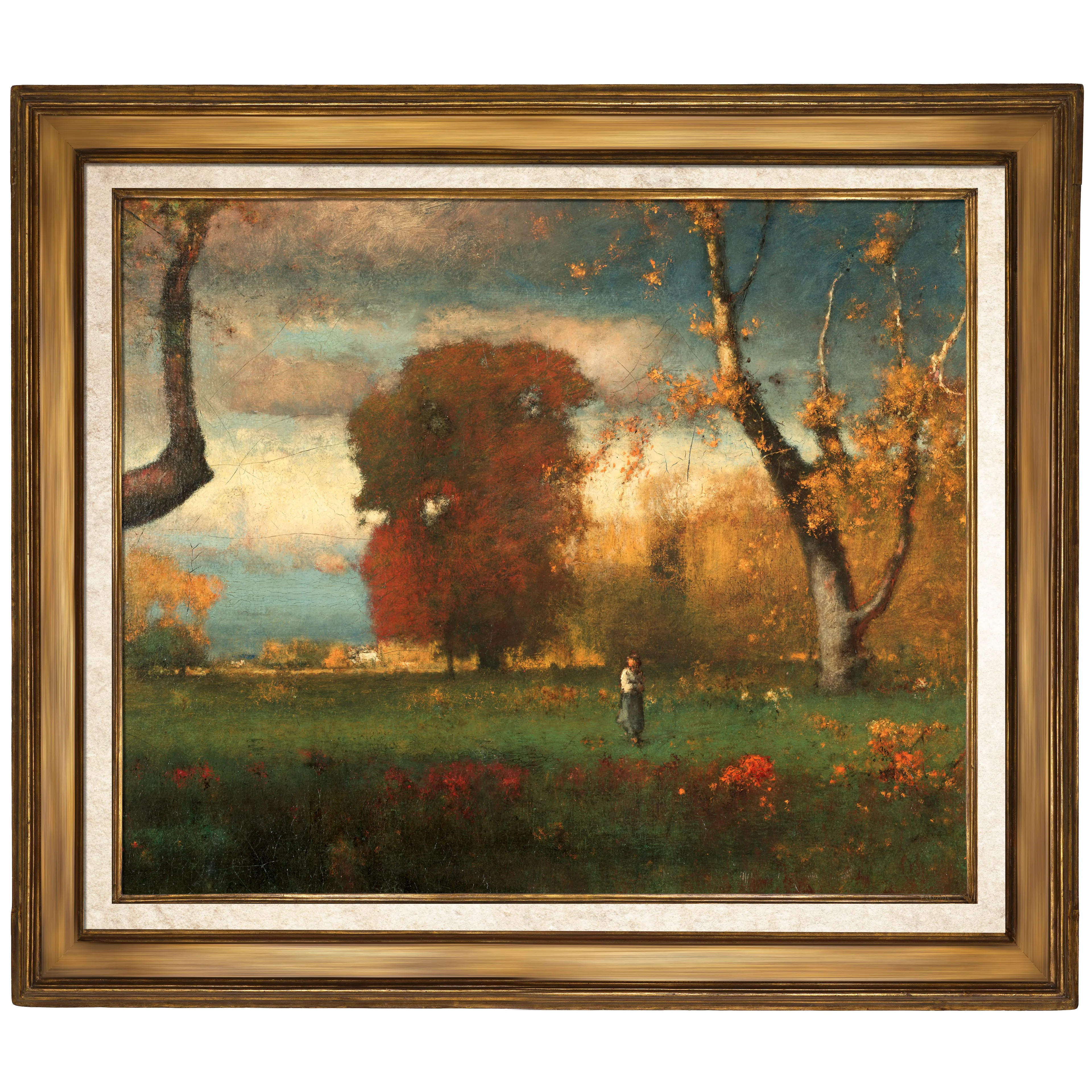 Çınarlı Manzara - George Inness