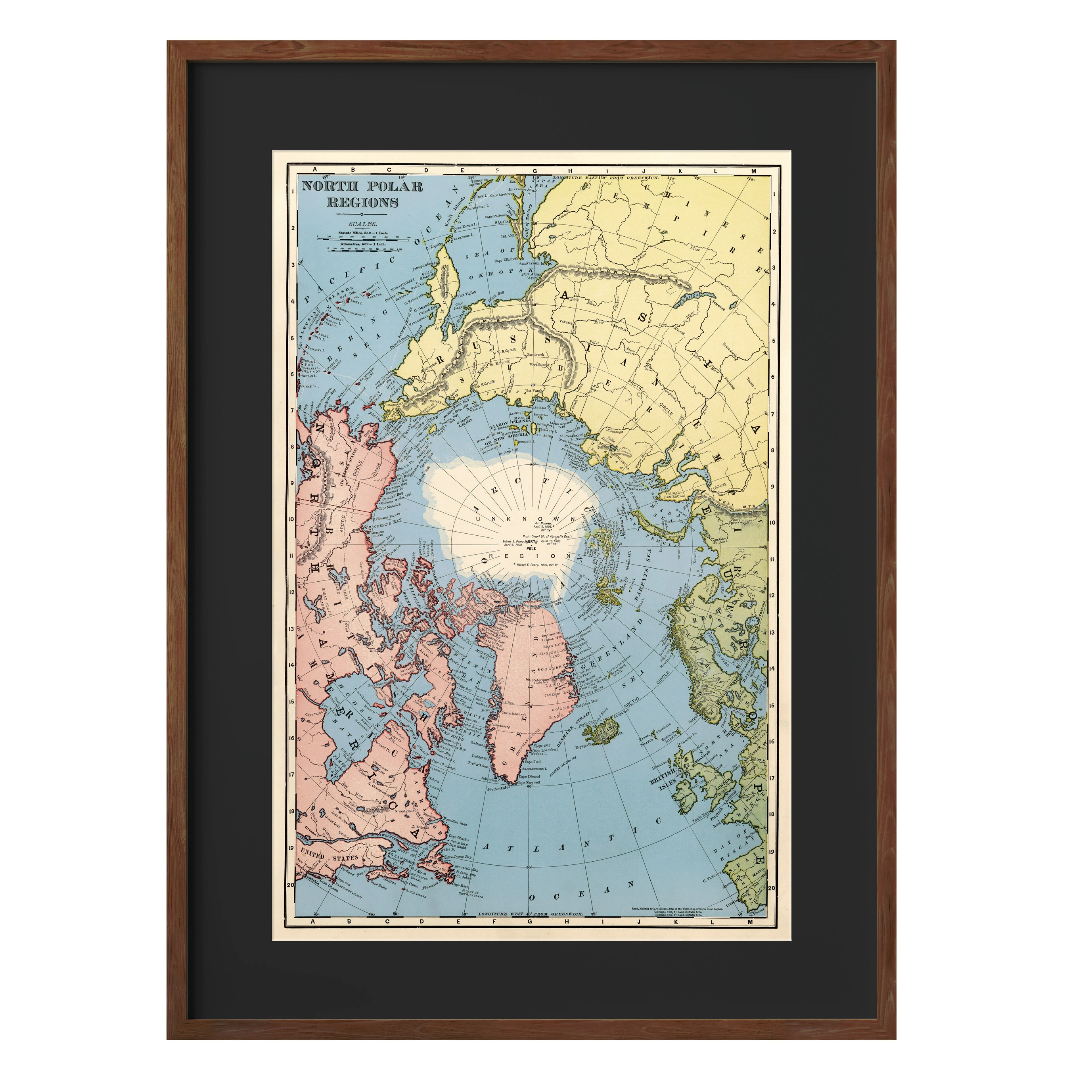 Kuzey Kutup Bölge Haritası (1912)