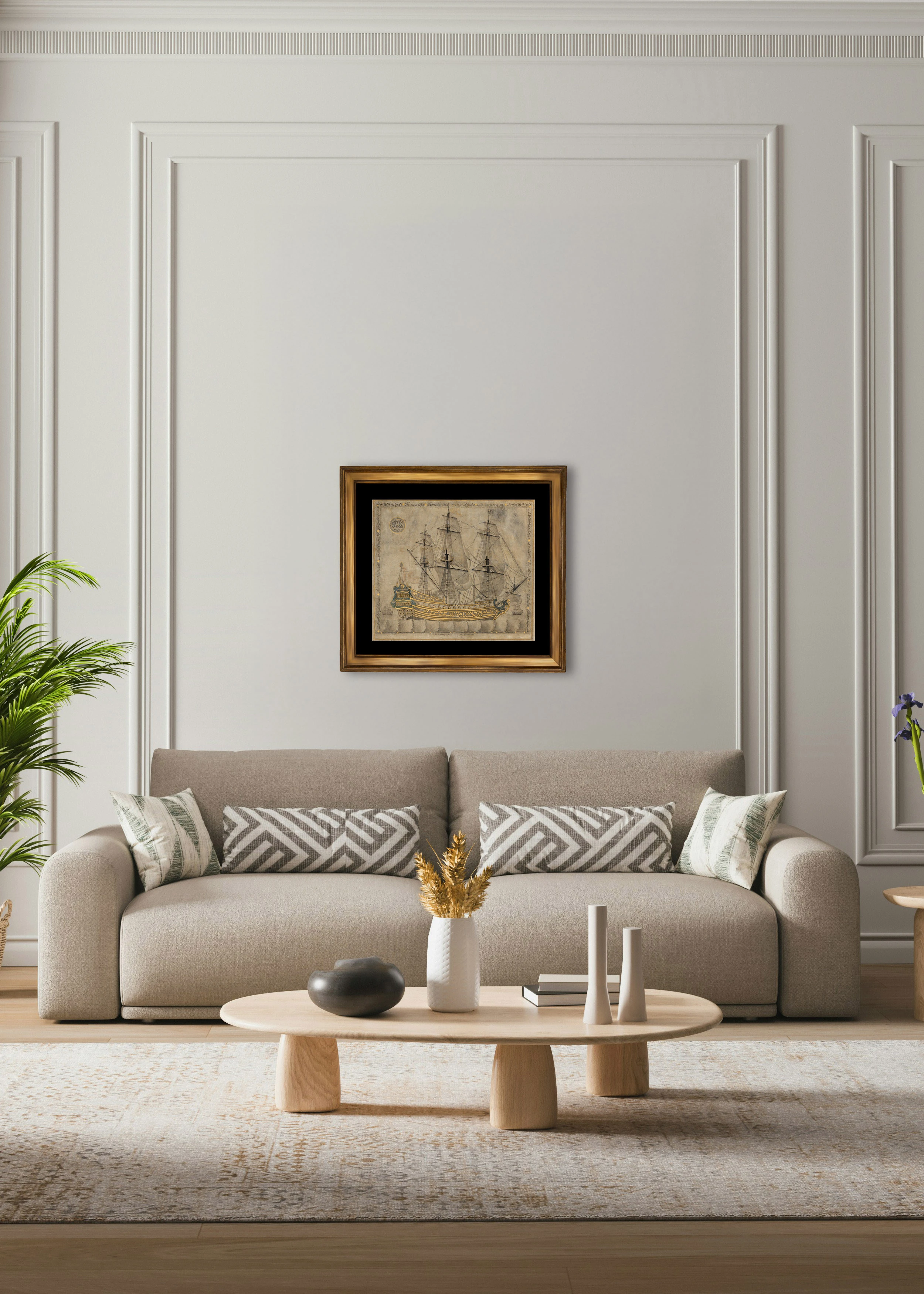 Kaligrafik Kalyon - Abdülkadir Hisari Hattı (1180)