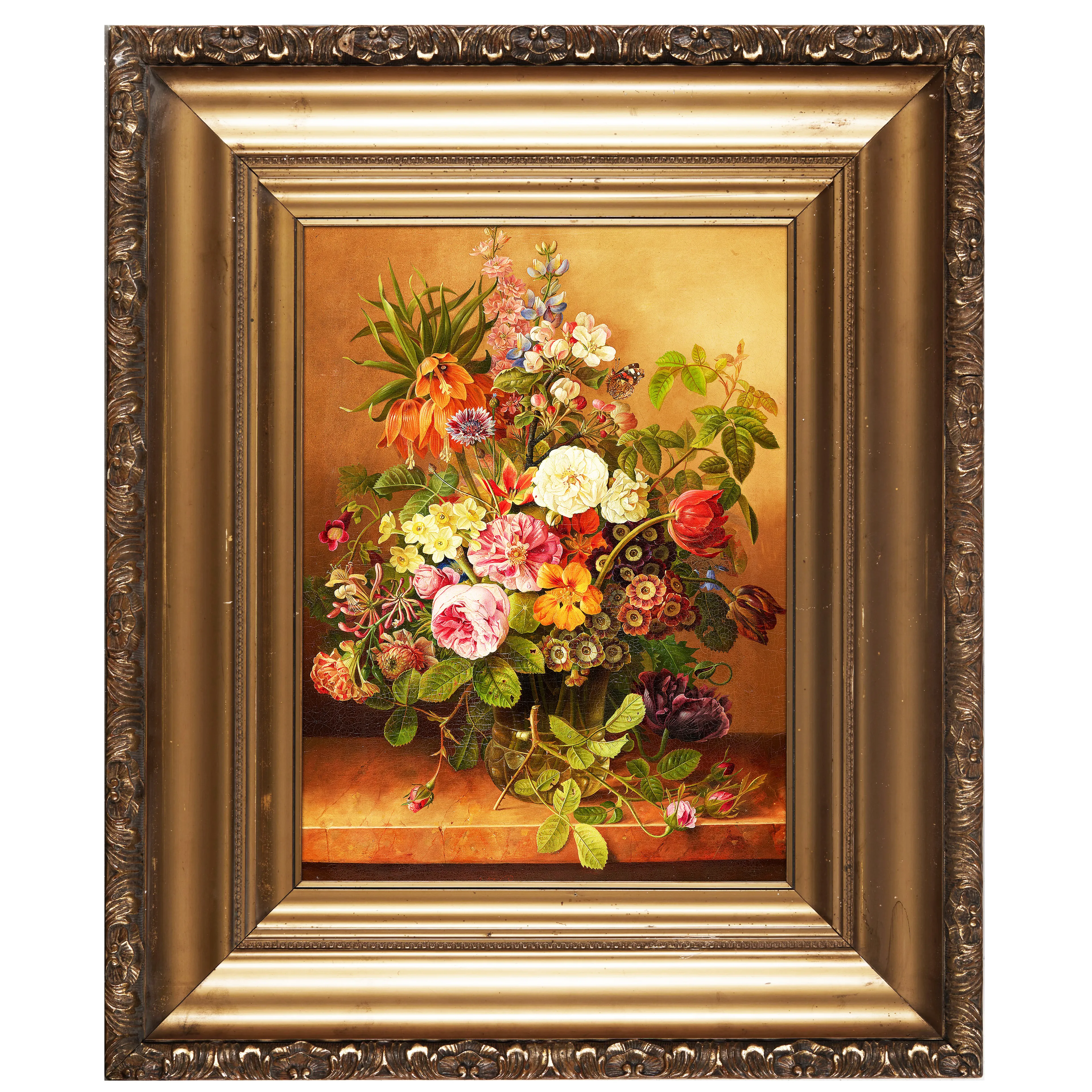 Çiçekli Natürmort - Gottfried Wilhelm Völcker