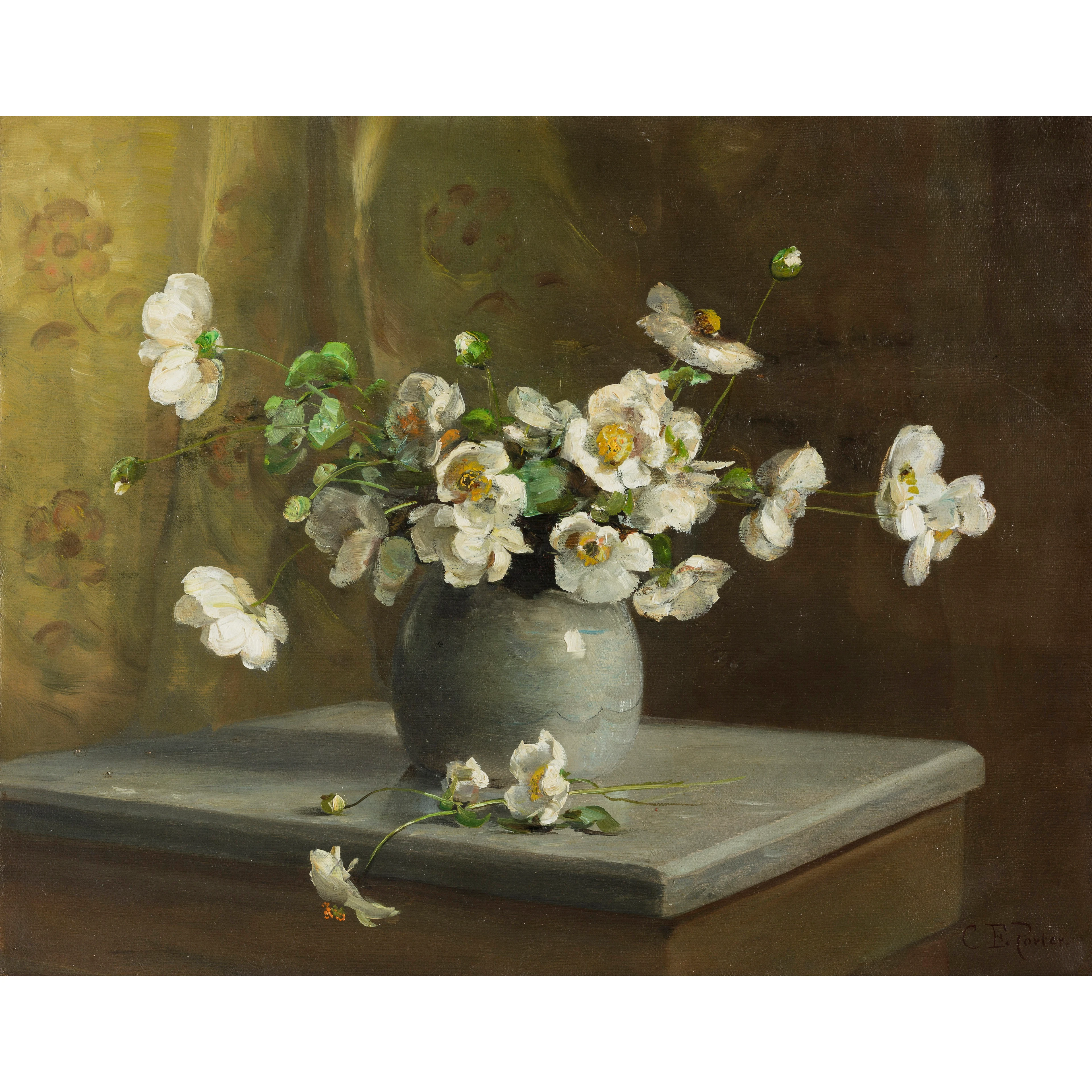 Çiçekli Natürmort - Charles Ethan Porter