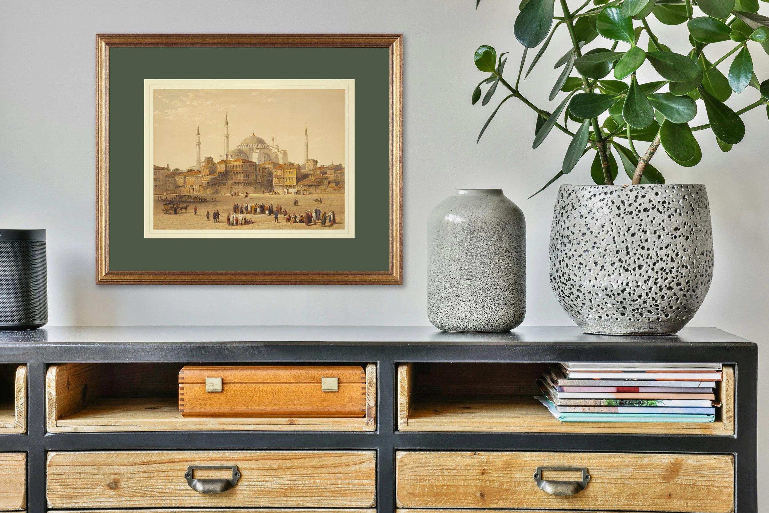 Ayasofya Camii (1868 Tarihli Taşbaskı Resim)