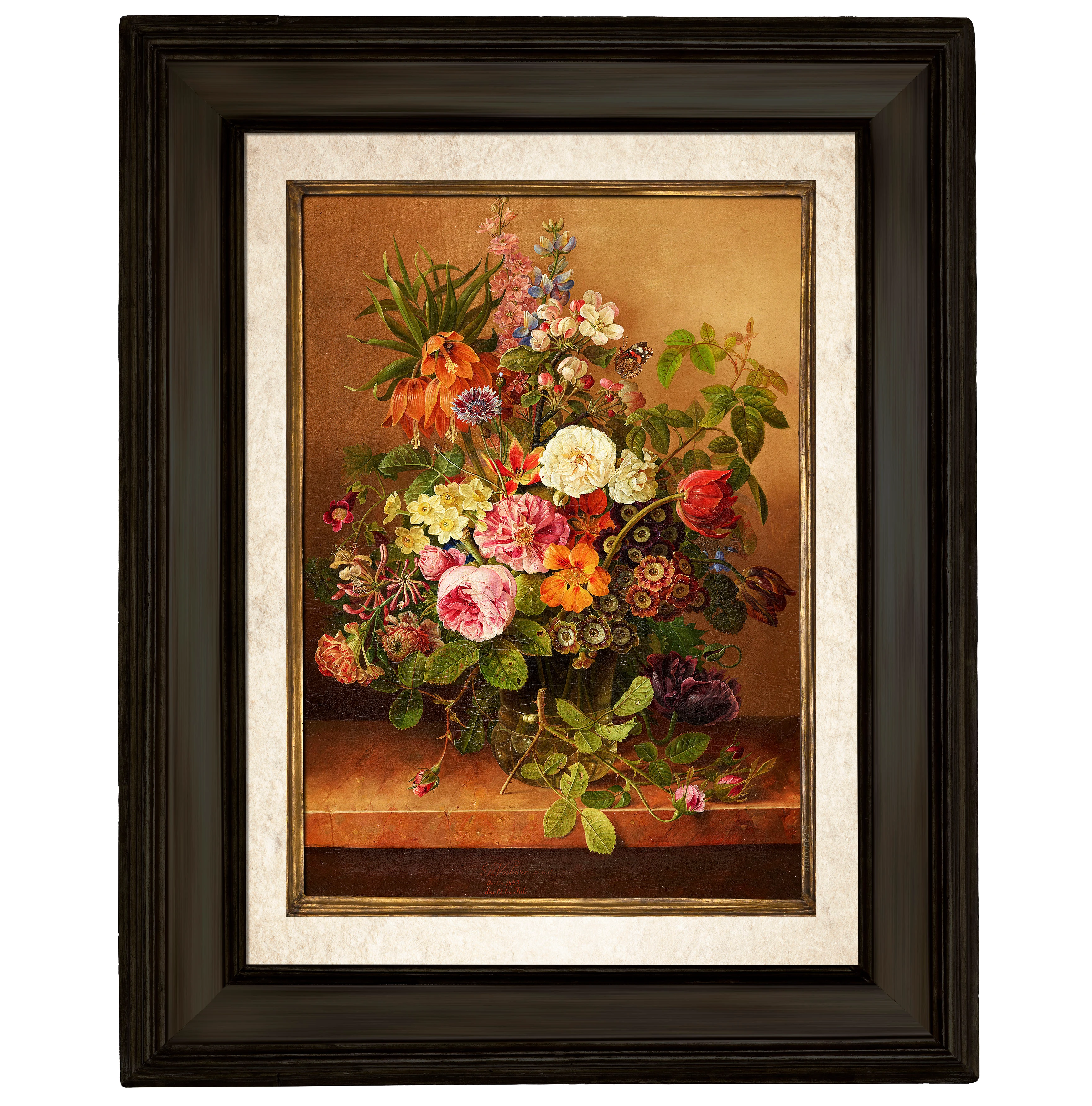 Çiçekli Natürmort - Gottfried Wilhelm Völcker