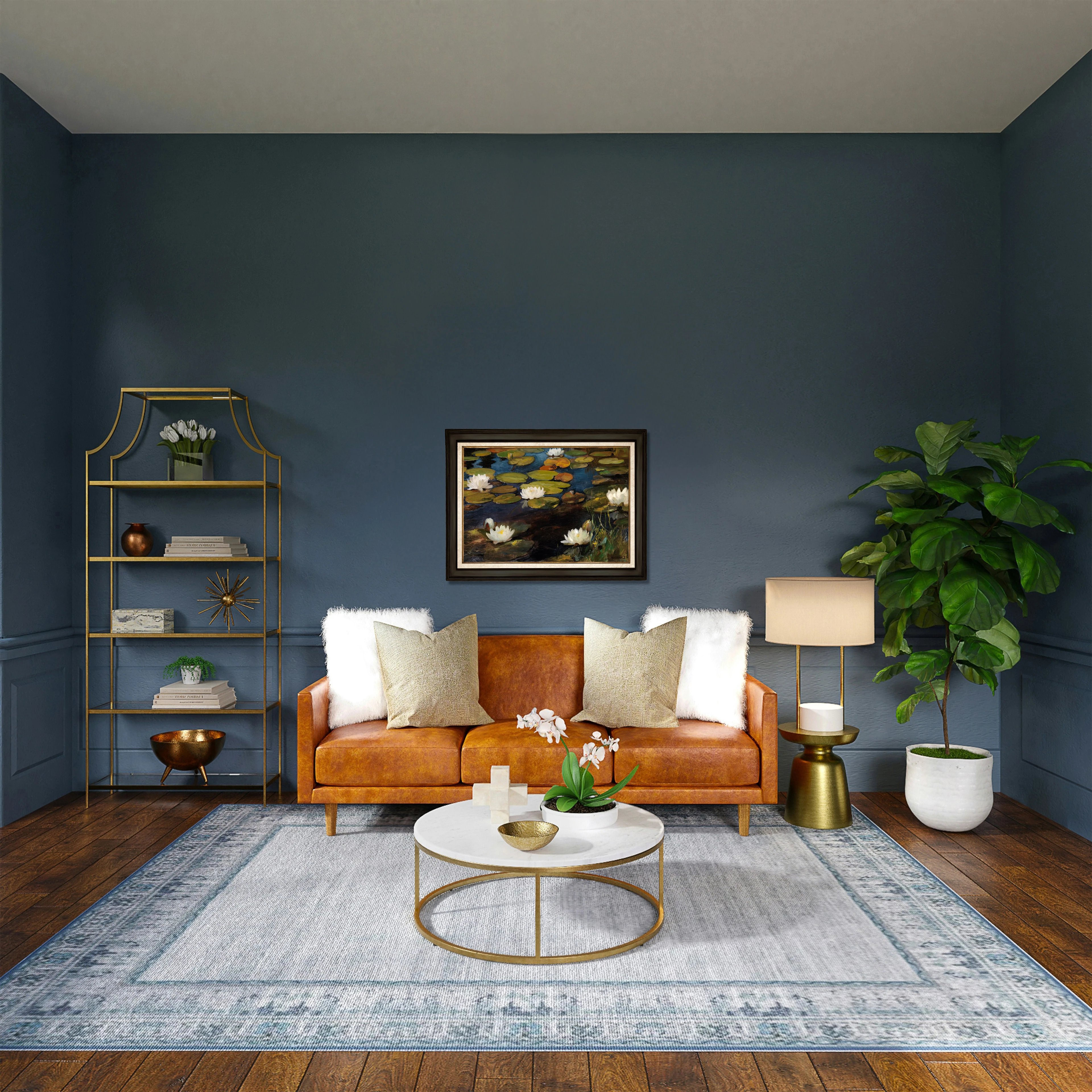 Nilüfer Çiçekleri - Albert Edelfelt