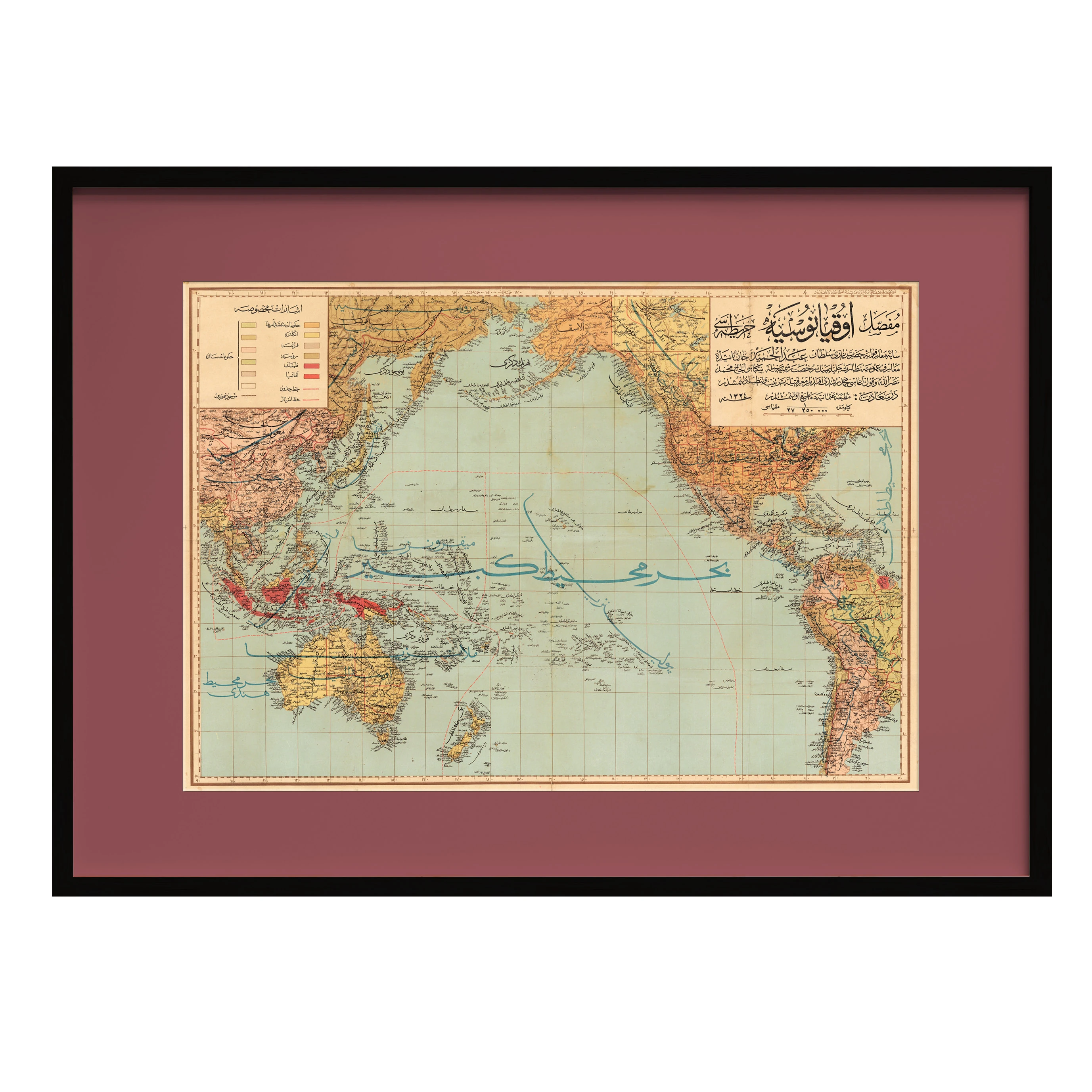 Mufassal Okyanusya Haritası (1908)