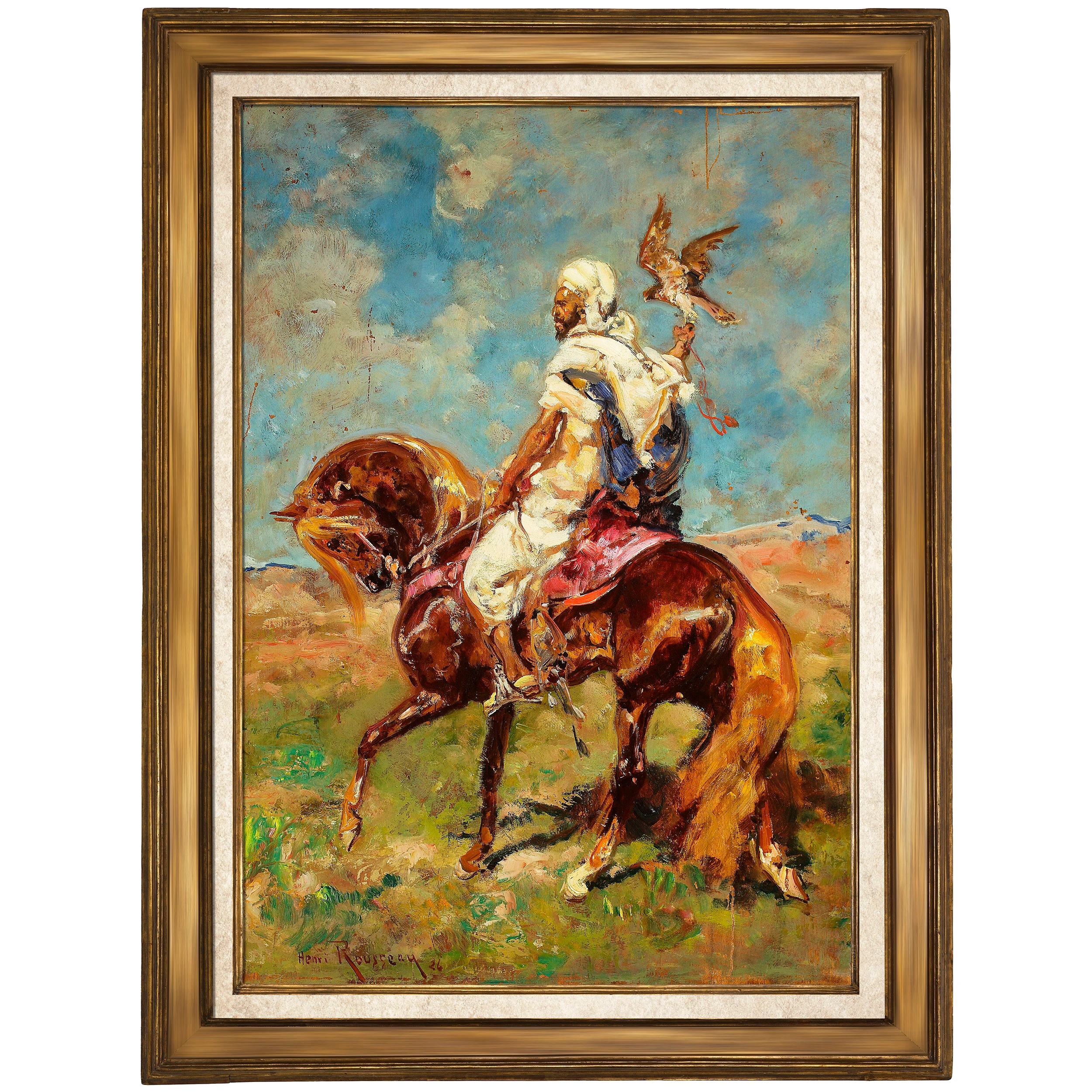 Şahin Yetiştiricisi Arap Süvari - Henri Rousseau