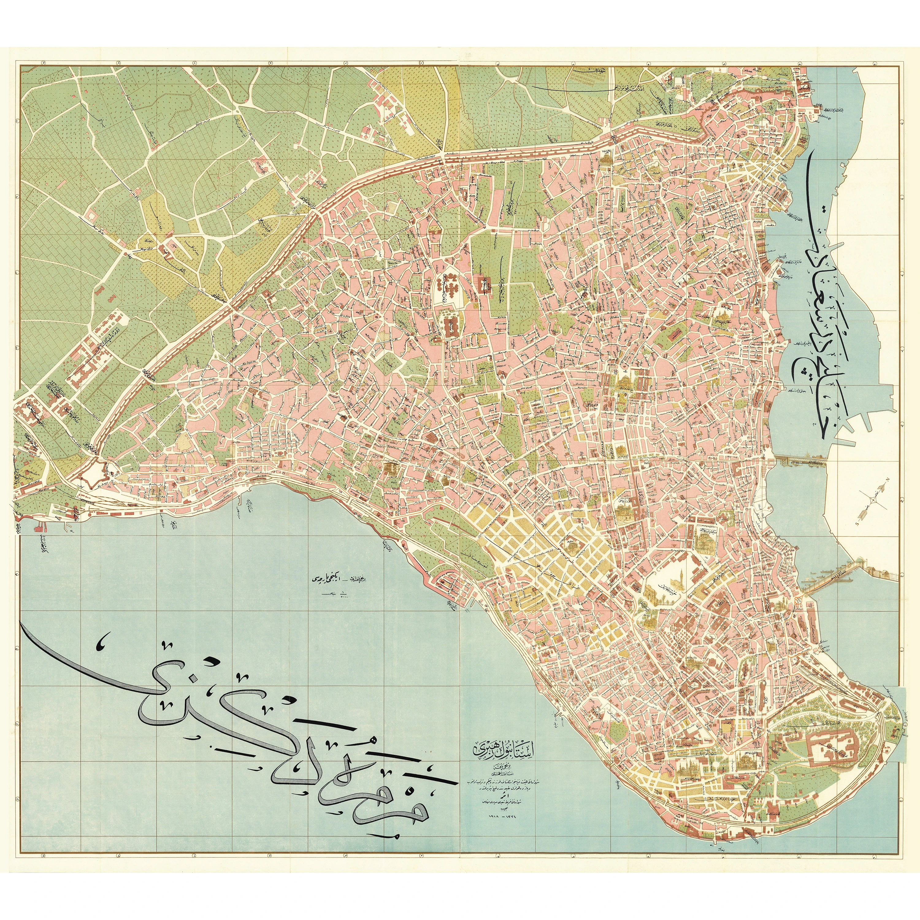 Fatih-Ayvansaray Haritası (1918)