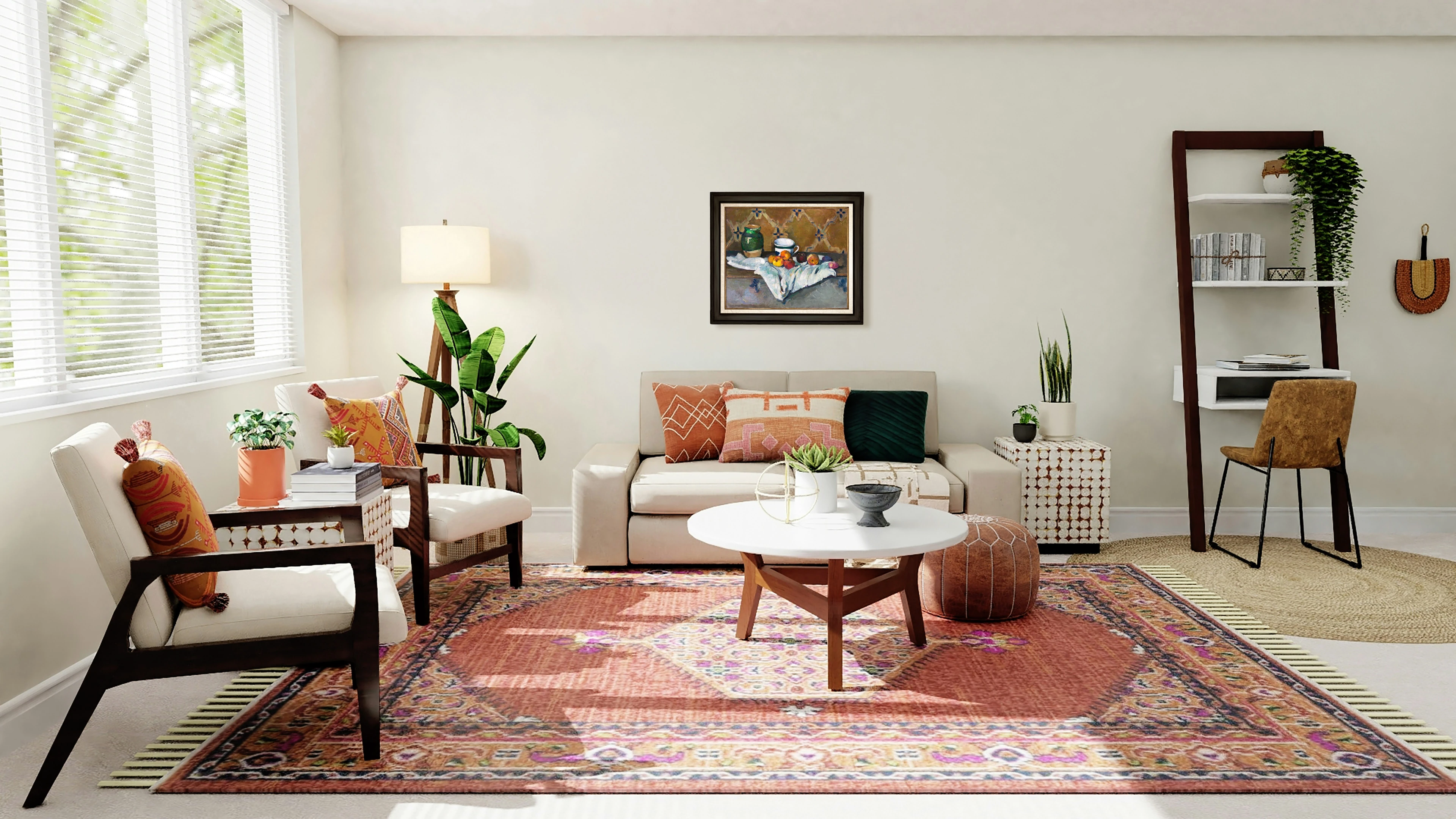 Kavanoz, Fincan ve Elmalı Natürmort - Paul Cézanne