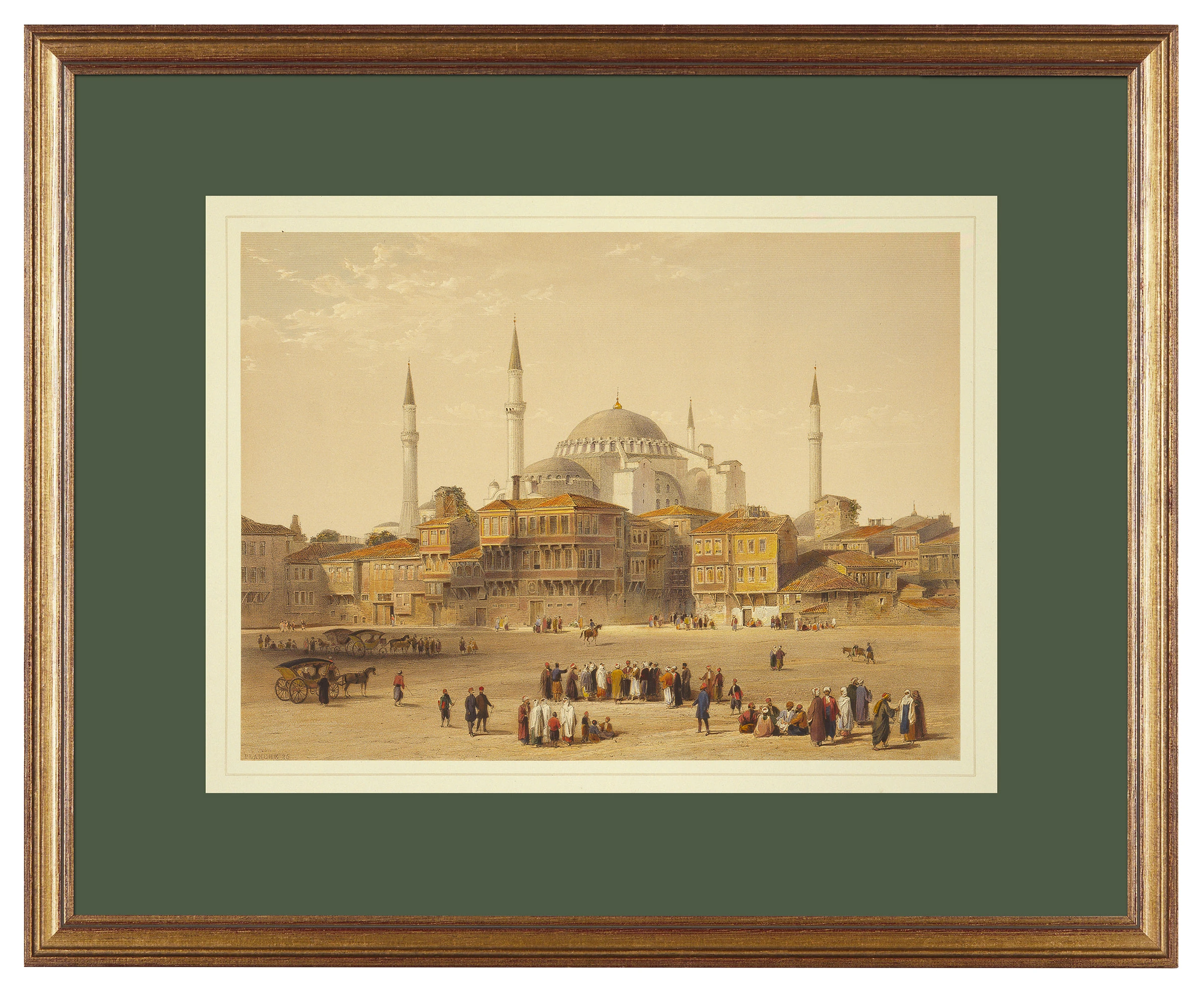 Ayasofya Camii (1868 Tarihli Taşbaskı Resim)