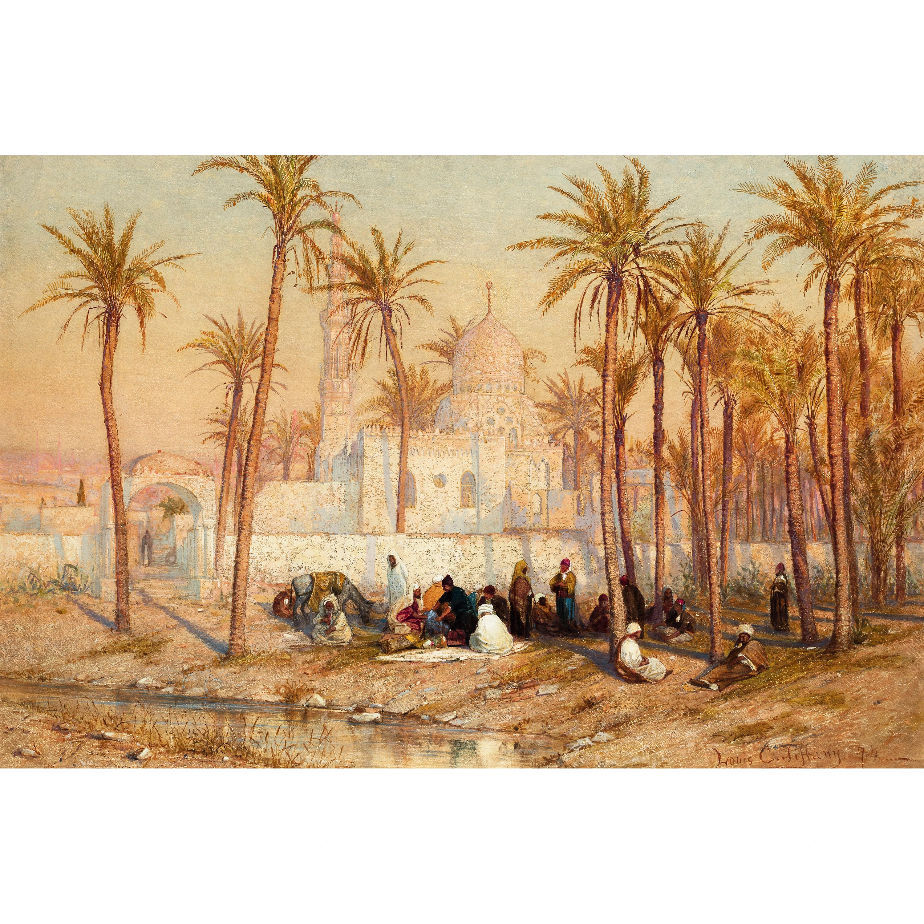 Oryantal Manzara - Louis Comfort Tiffany