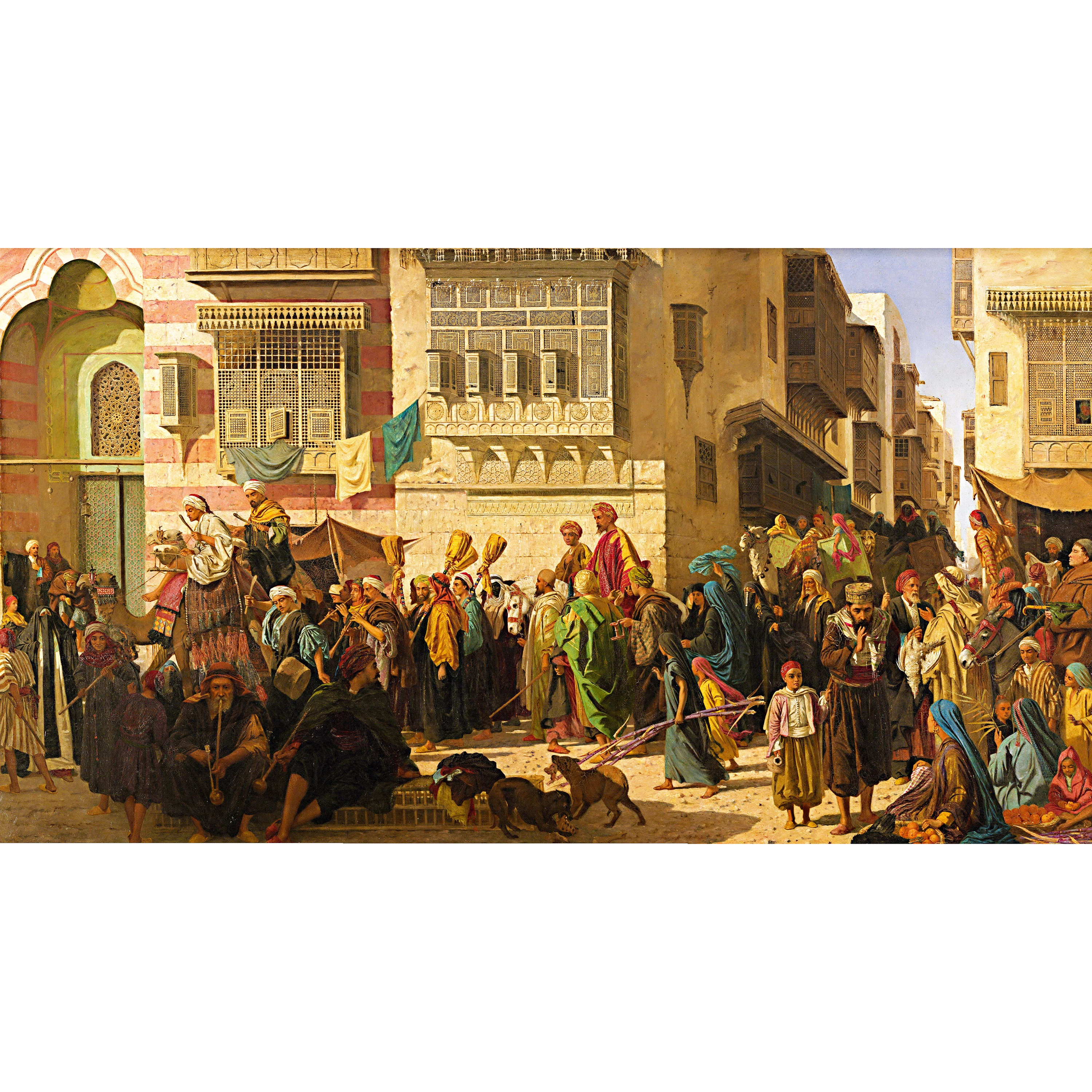 Şeyh ve Oğlunun Hac Dönüşü Kahire'ye Girişi - Robert Hawker Dowling