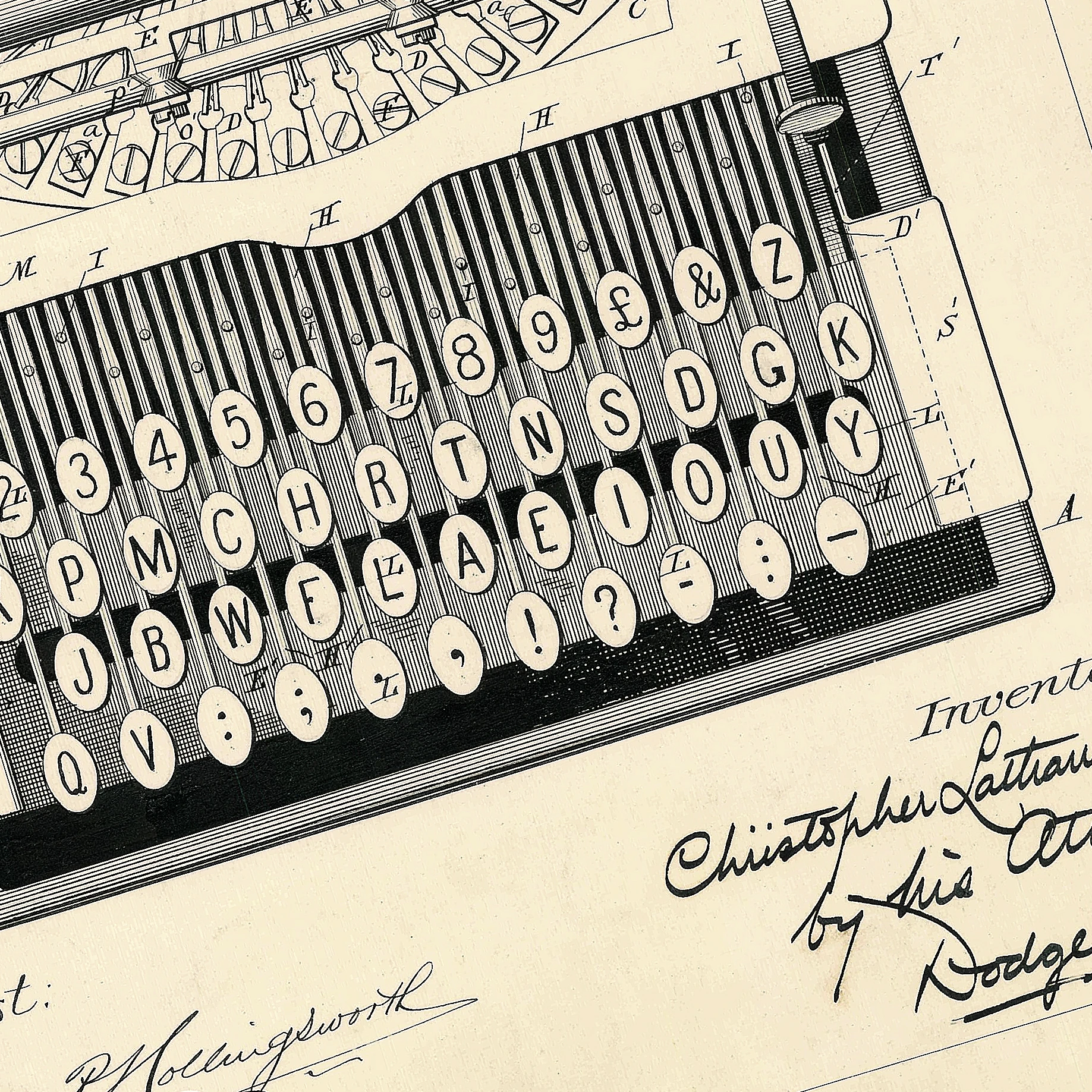 Sholes Daktilo Patenti