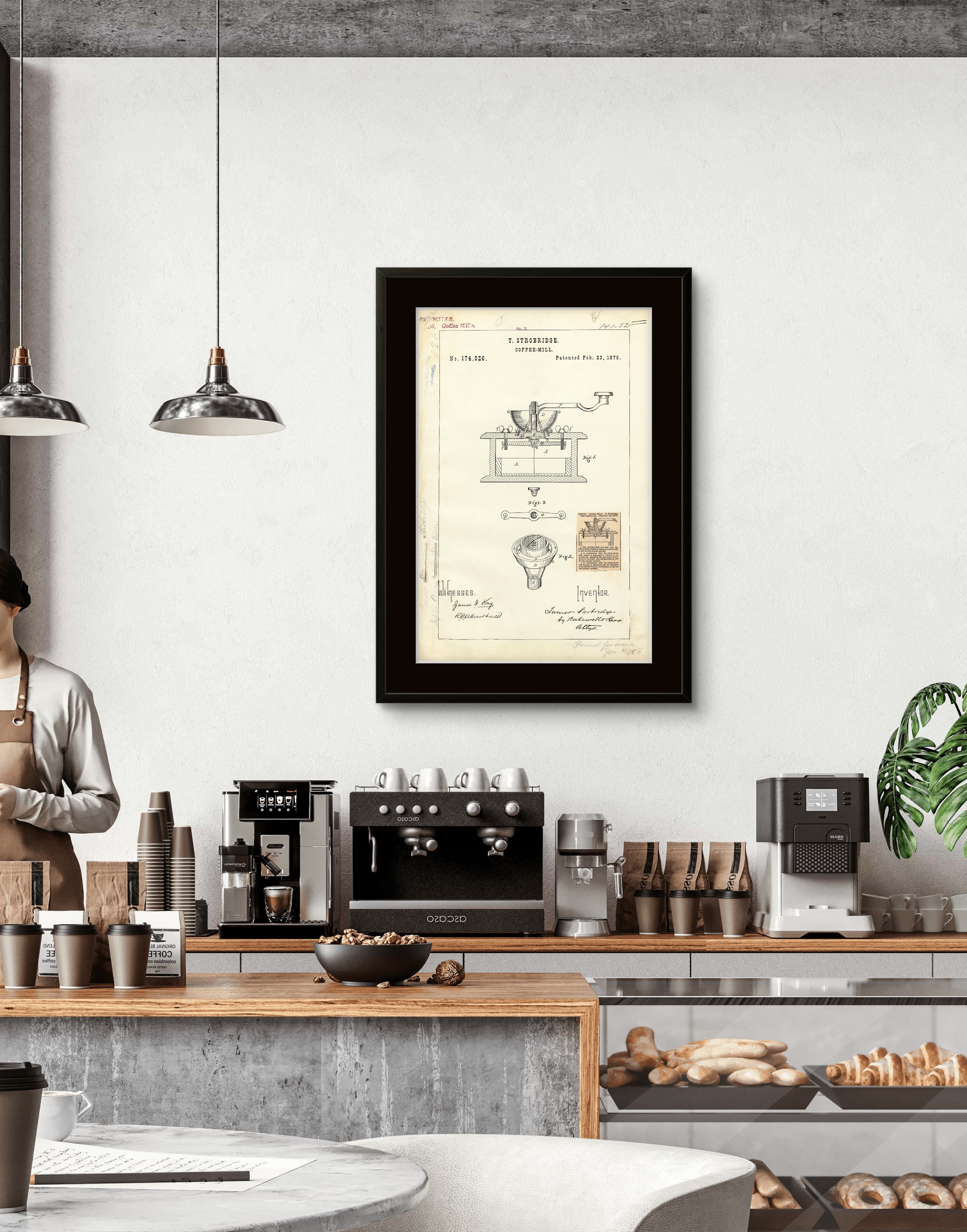 Strobridge Kahve Değirmeni Patenti