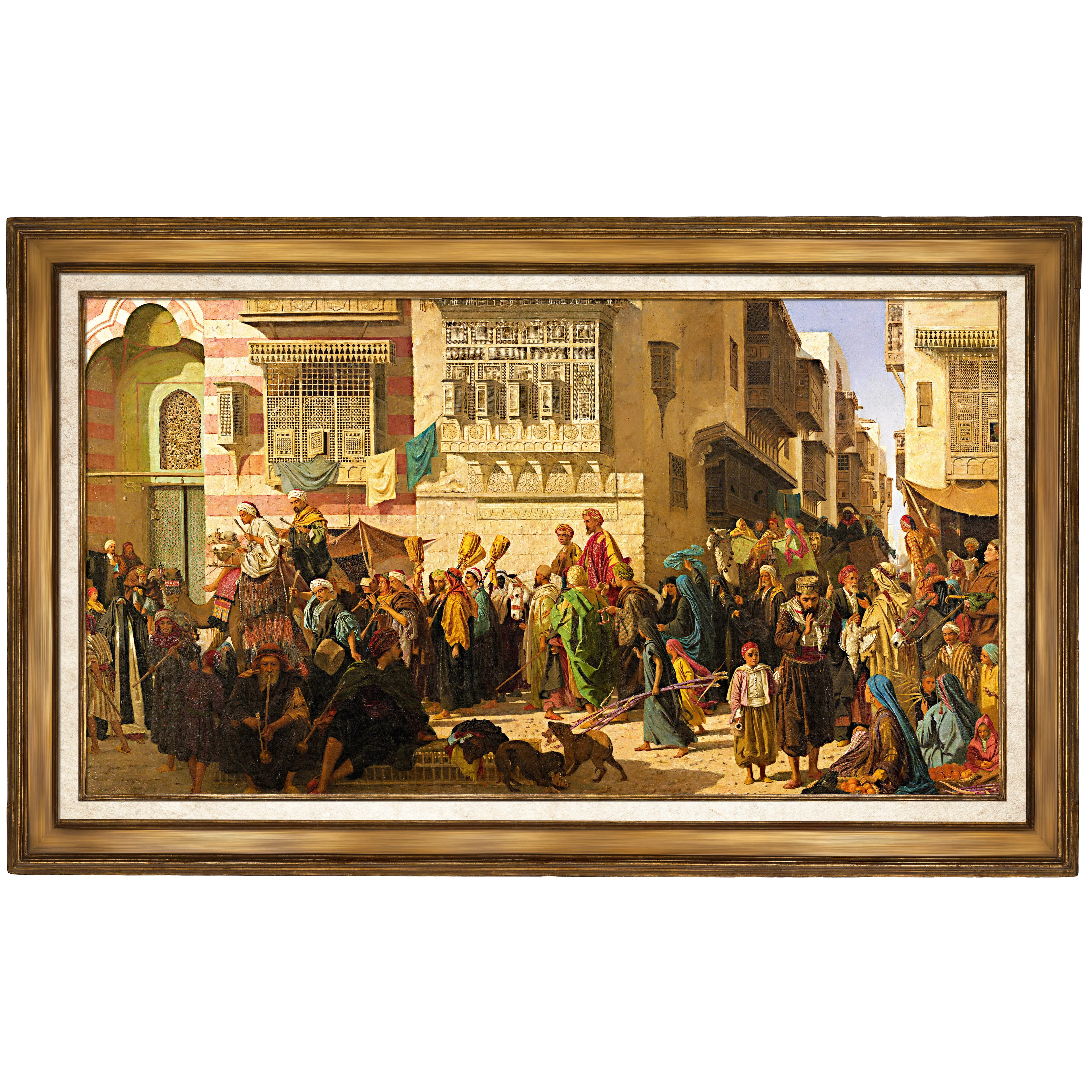 Şeyh ve Oğlunun Hac Dönüşü Kahire'ye Girişi - Robert Hawker Dowling