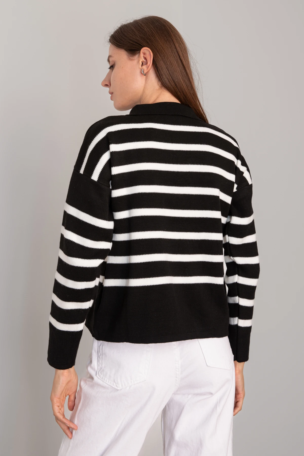 Kadın Bağcıklı Triko Kazak