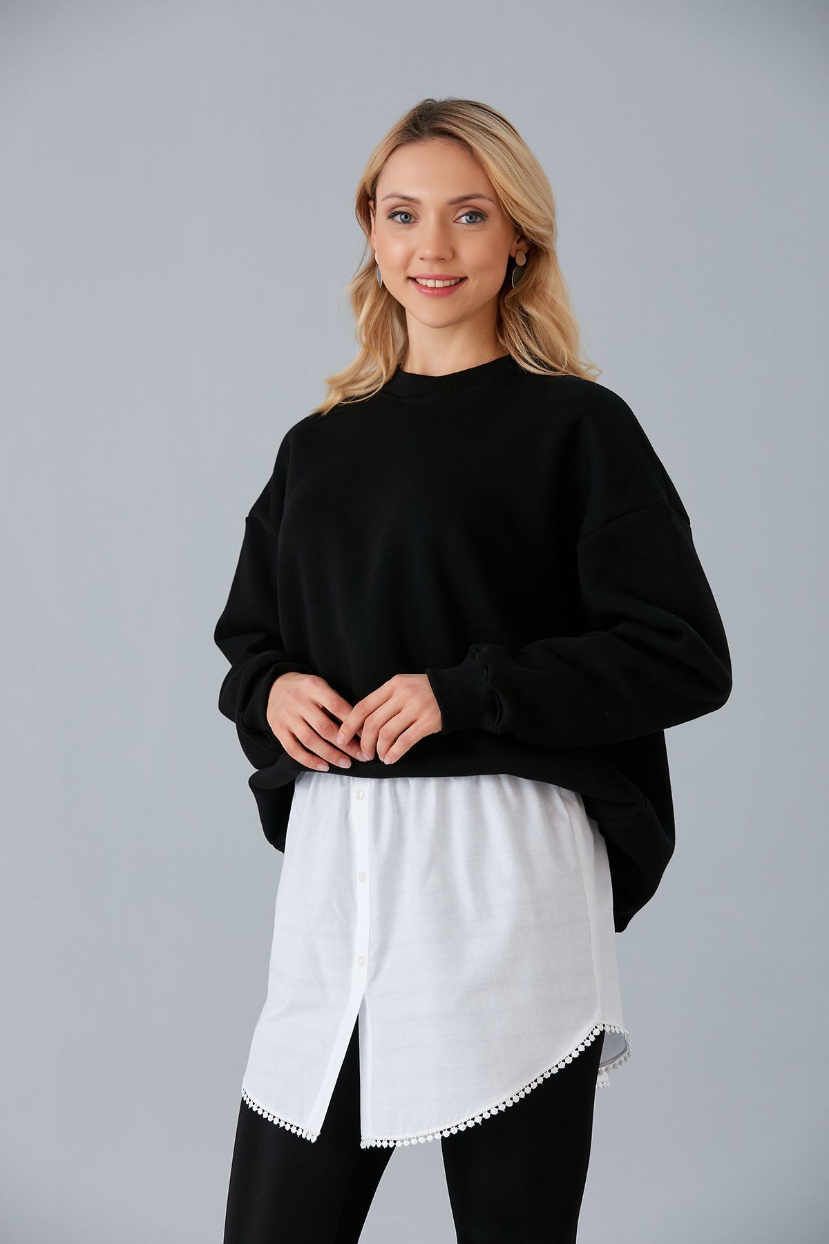 Altı Dantelli Beyaz Kurtarıcı Etek Gömlek Altı Içlik