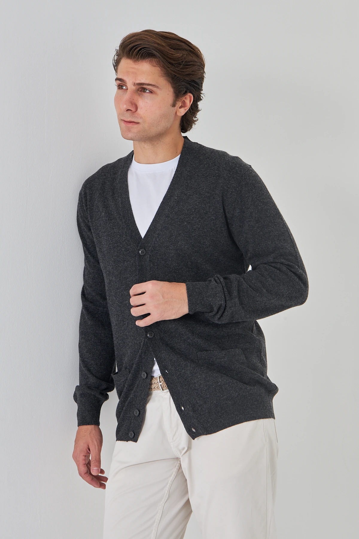 Füme Saf Kuzu Yünü Hırka