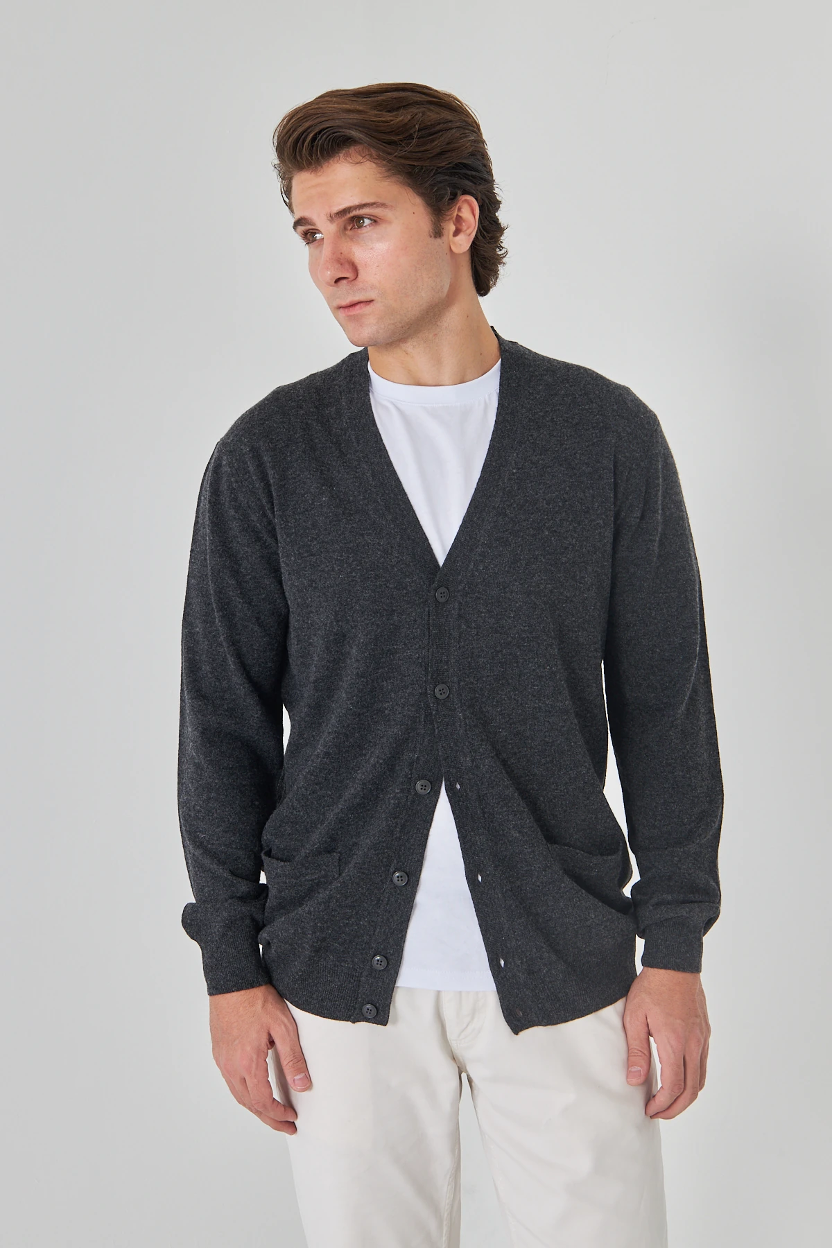 Füme Saf Kuzu Yünü Hırka