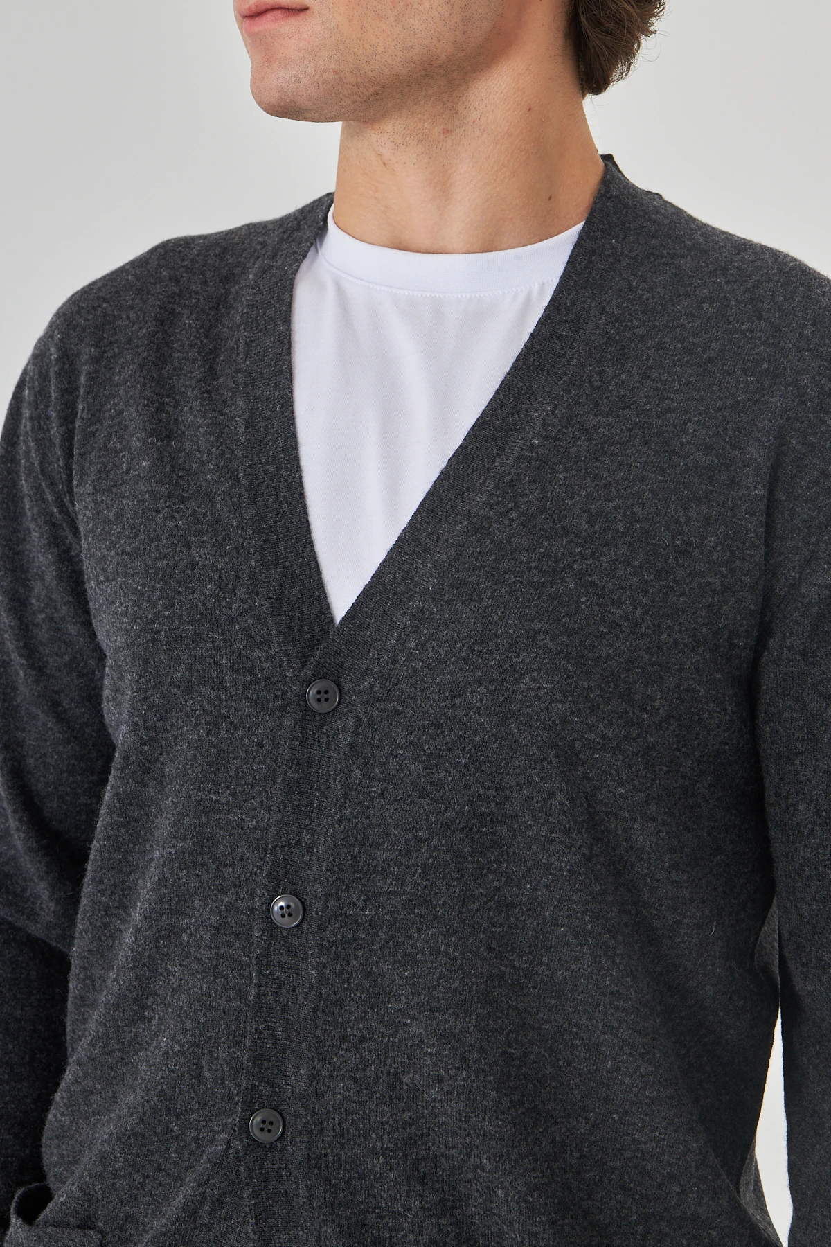 Füme Saf Kuzu Yünü Hırka