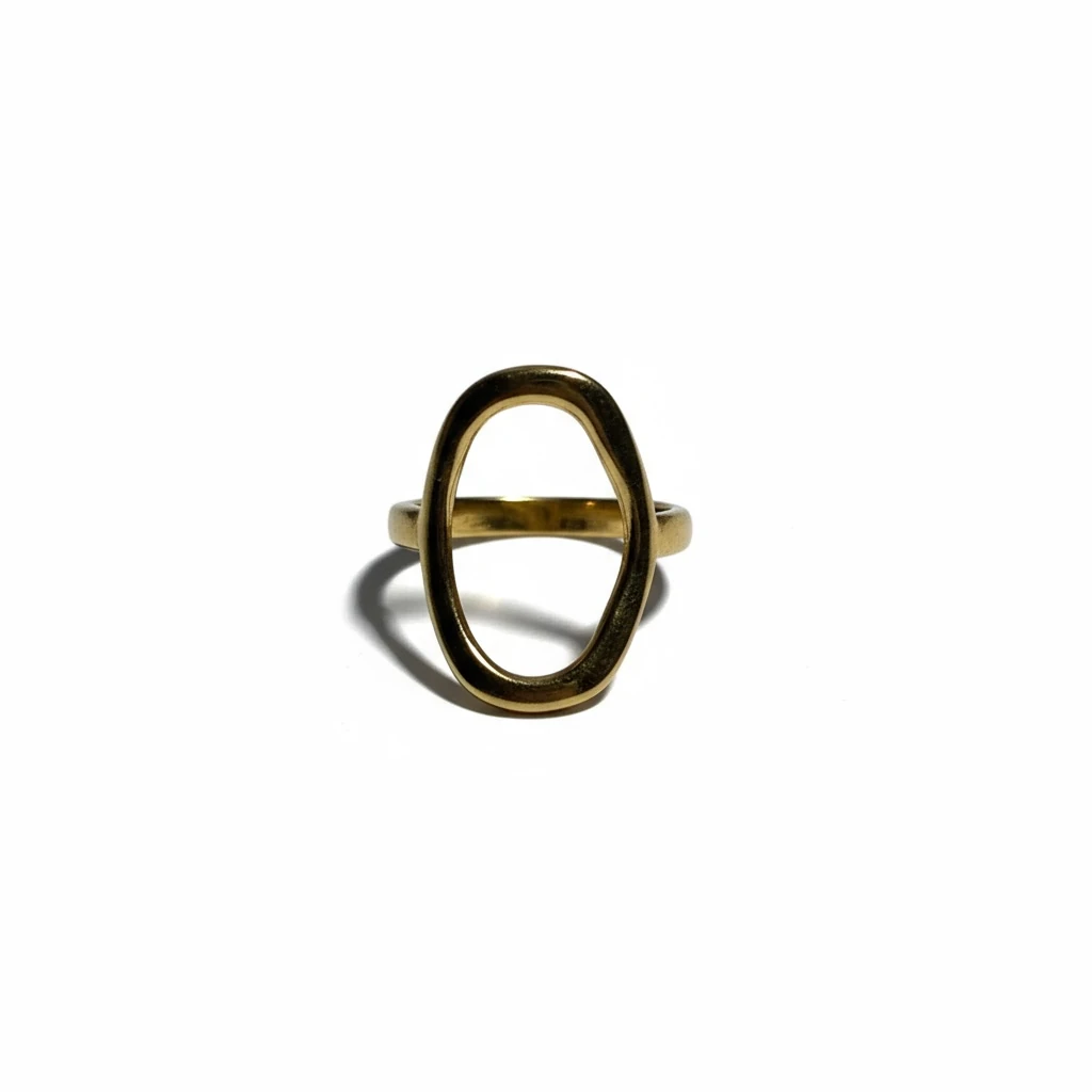 Oval Formlu Minimal Yüzük