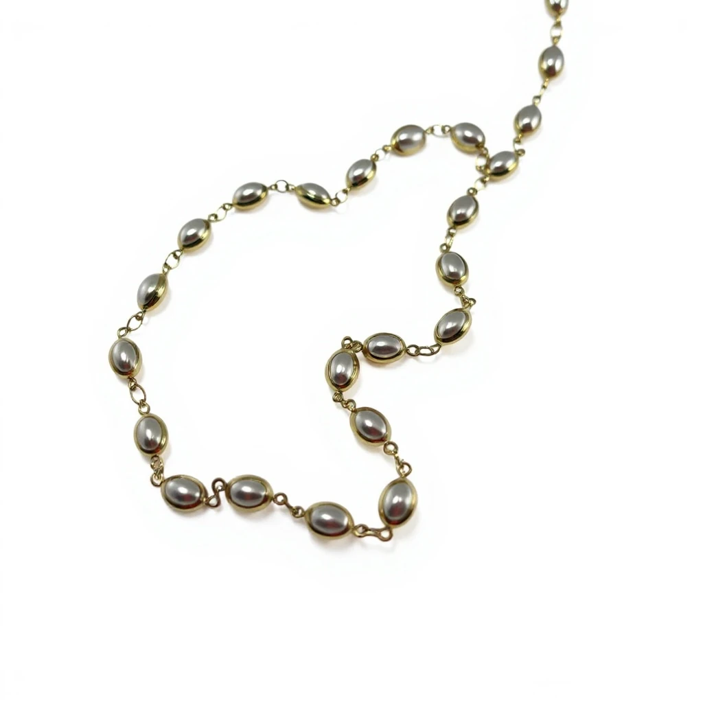 Altın Zincirli İnci Y Kolye