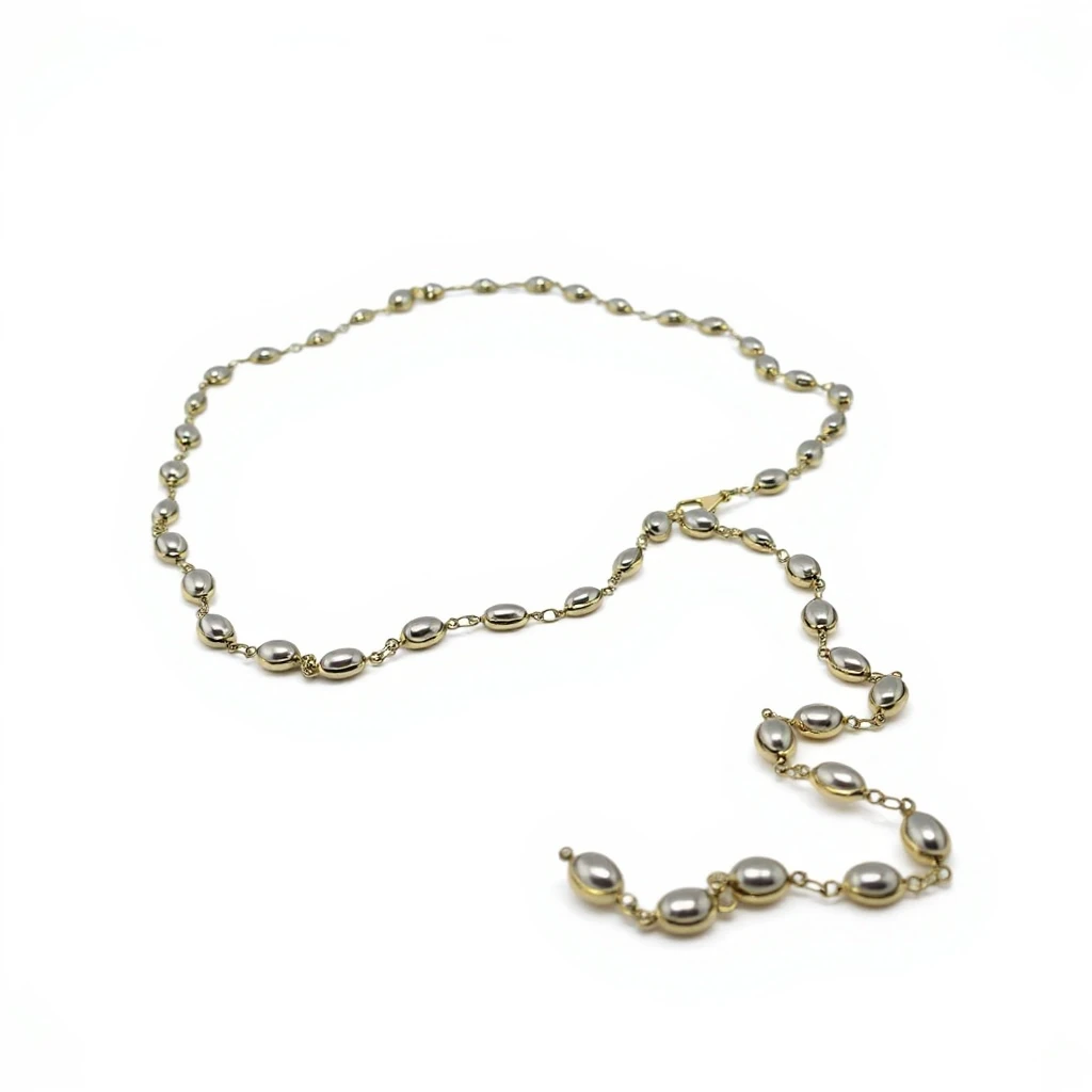 Altın Zincirli İnci Y Kolye