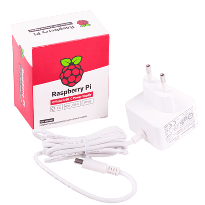 Raspberry Pi 4 Güç Adaptörü 5.1V 3A Beyaz (Lisanslı)